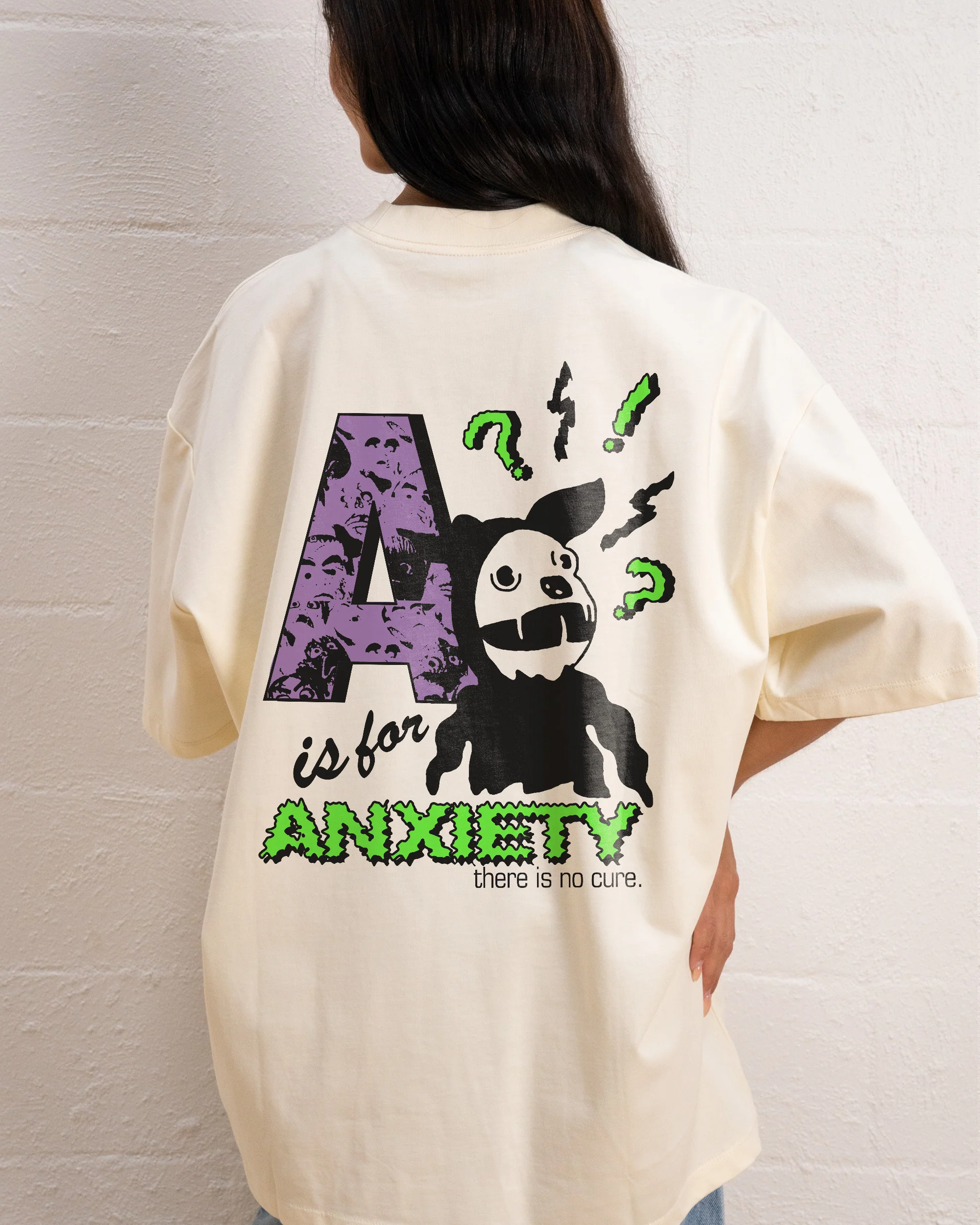 A Is For Anxiety Oversized Tee - Image 5