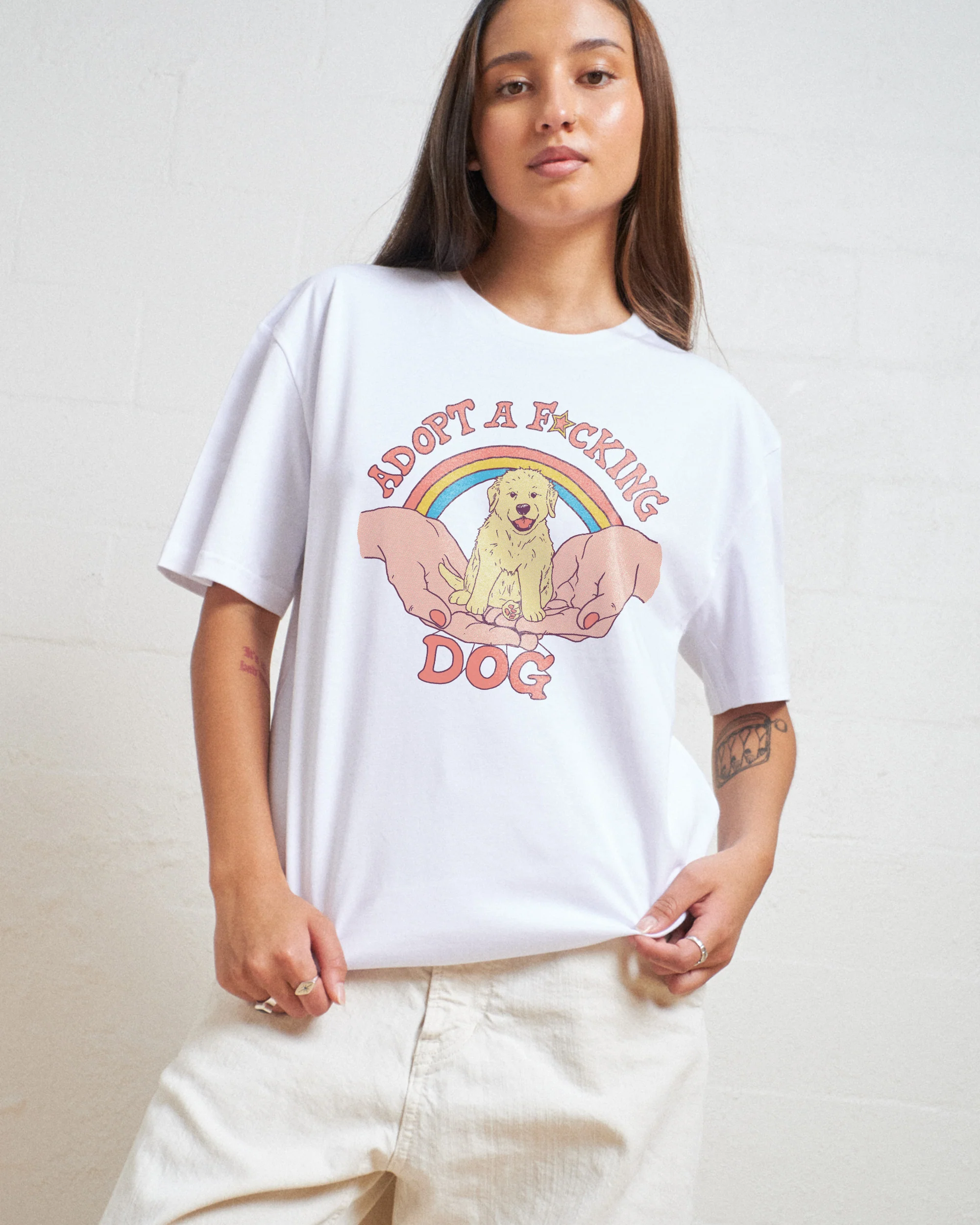 Adopt a F-cking Dog T-Shirt - Image 2