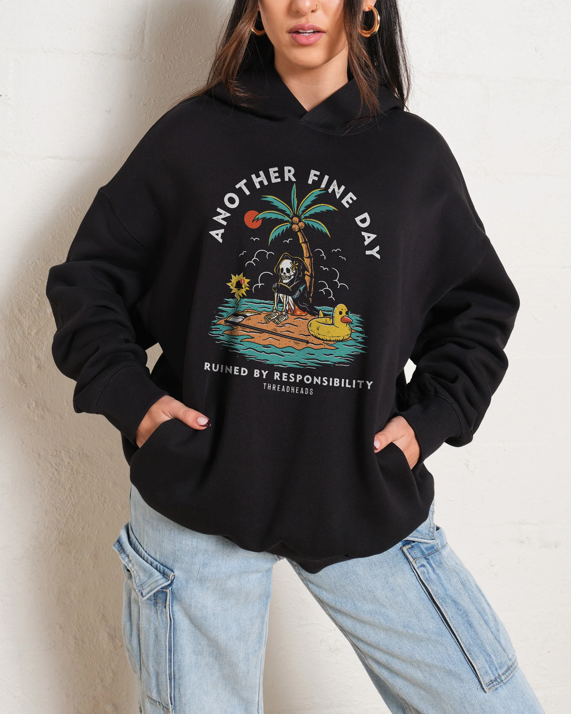 Another Fine Day Ruined by Responsibility Hoodie - Image 3