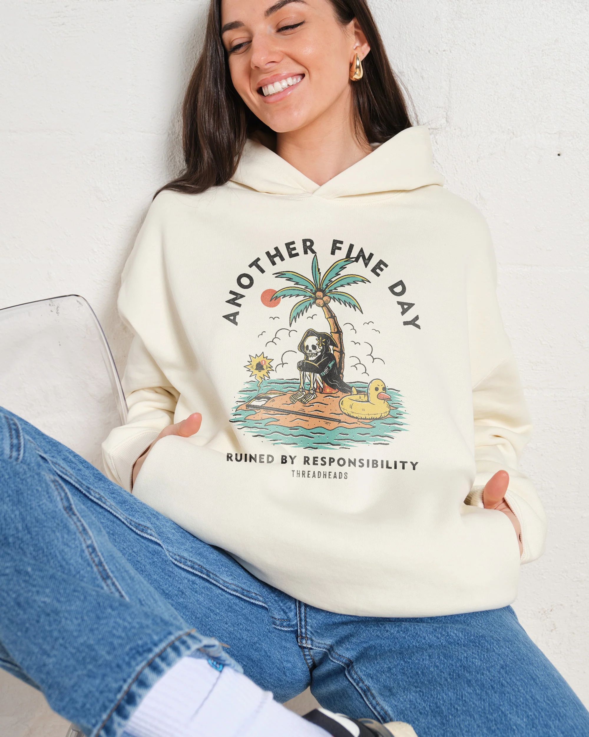Another Fine Day Ruined by Responsibility Hoodie - Image 5