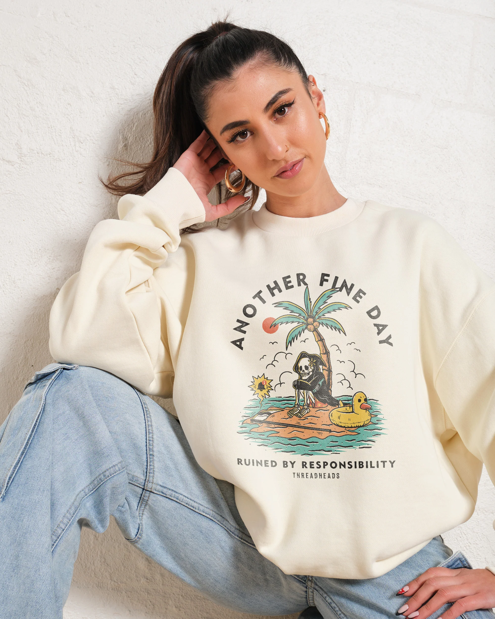Another Fine Day Ruined by Responsibility Sweatshirt - Image 3