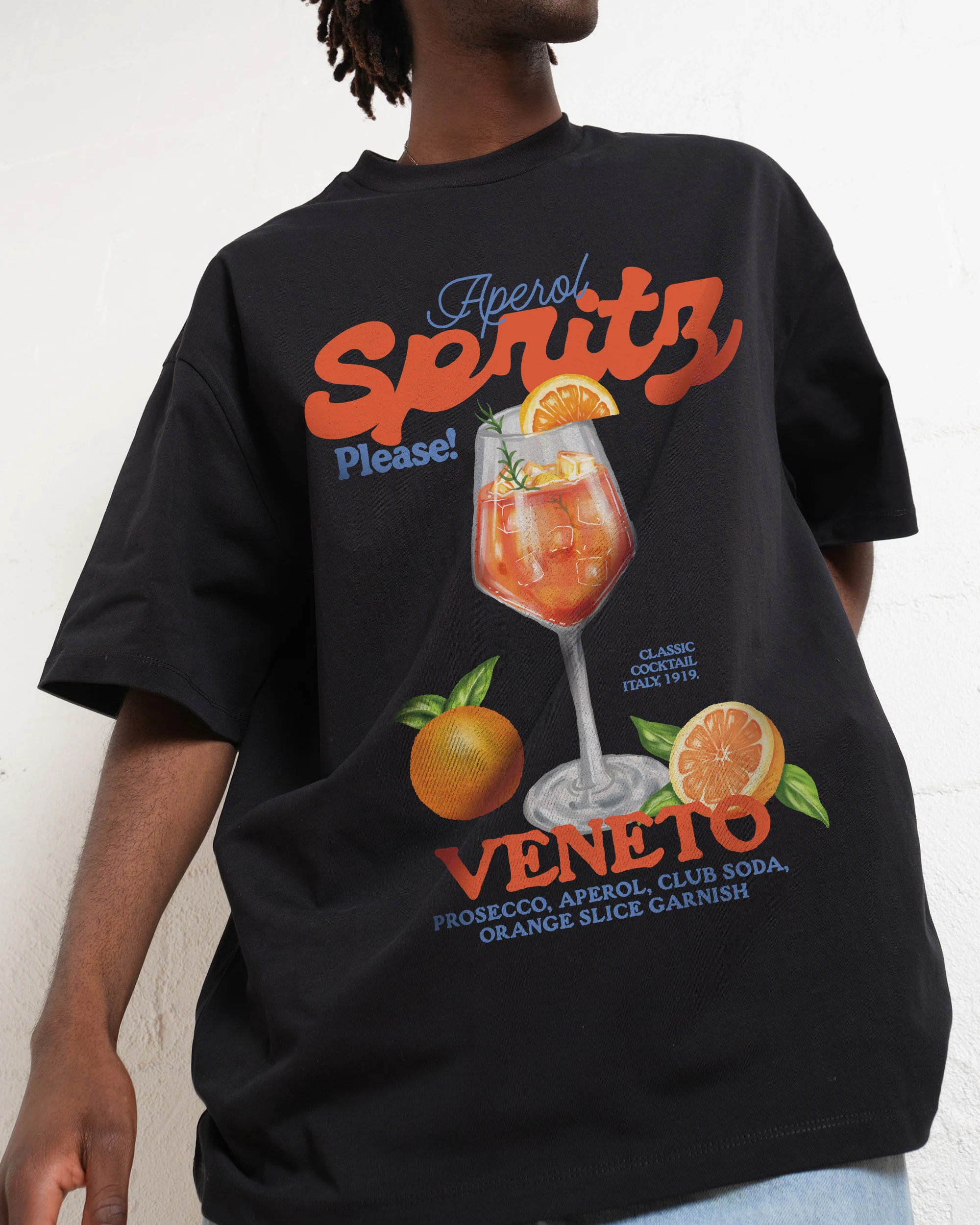 Aperol Spritz Please! Oversized Tee - Image 4