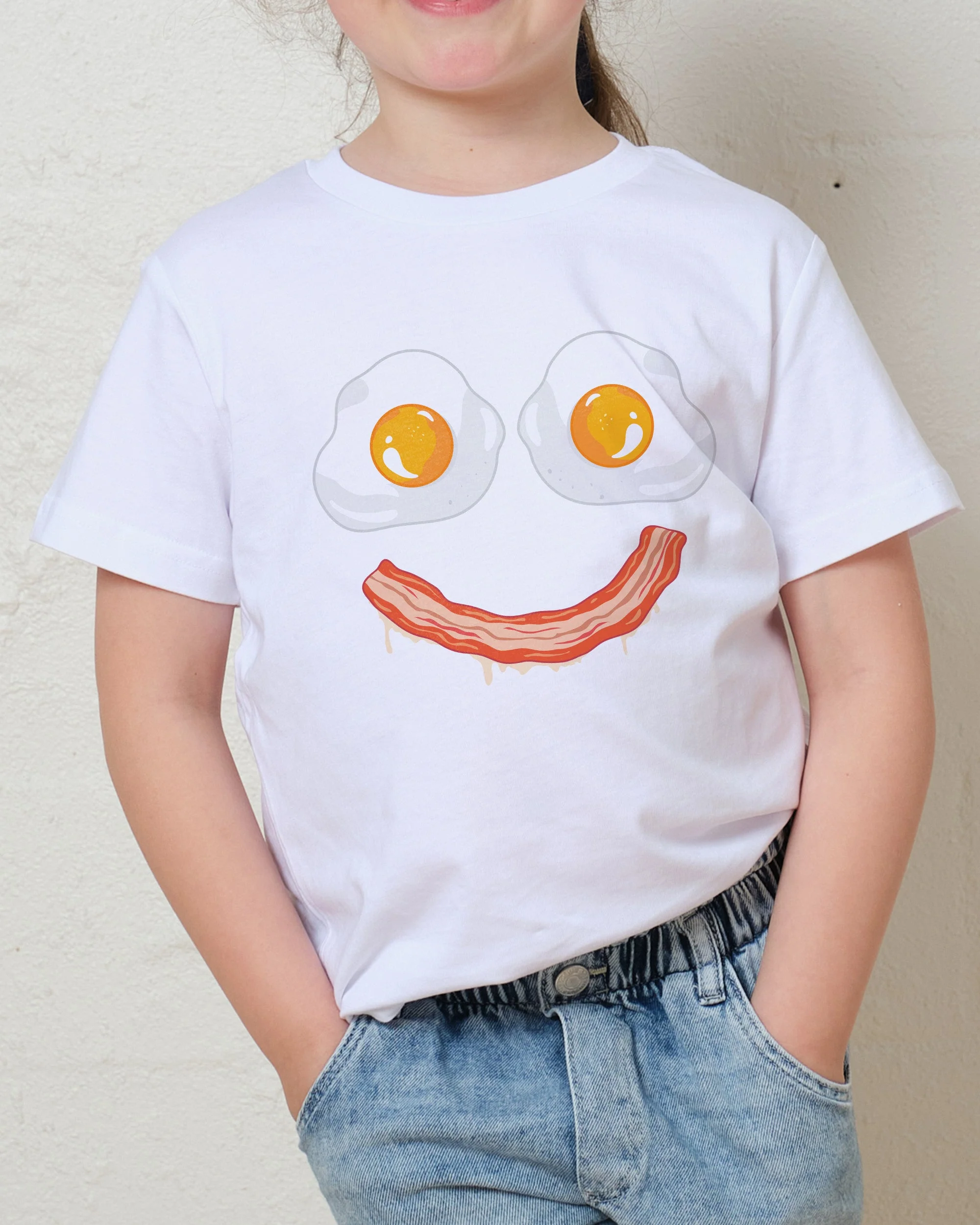 Bacon & Eggs Face Kids T-Shirt - Image 2