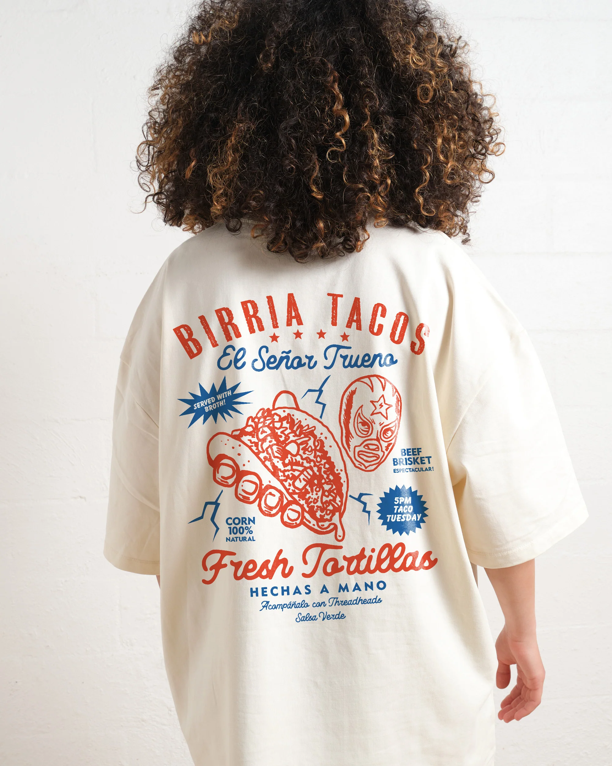 Birria Tacos El Senor Trueno Oversized Tee - Image 10