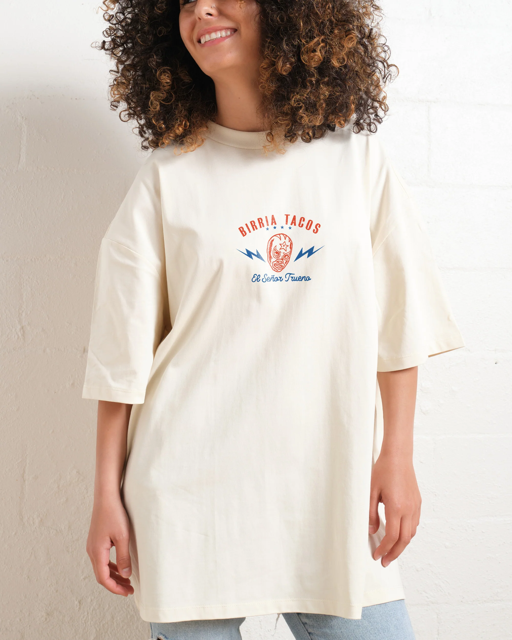 Birria Tacos El Senor Trueno Oversized Tee - Image 11