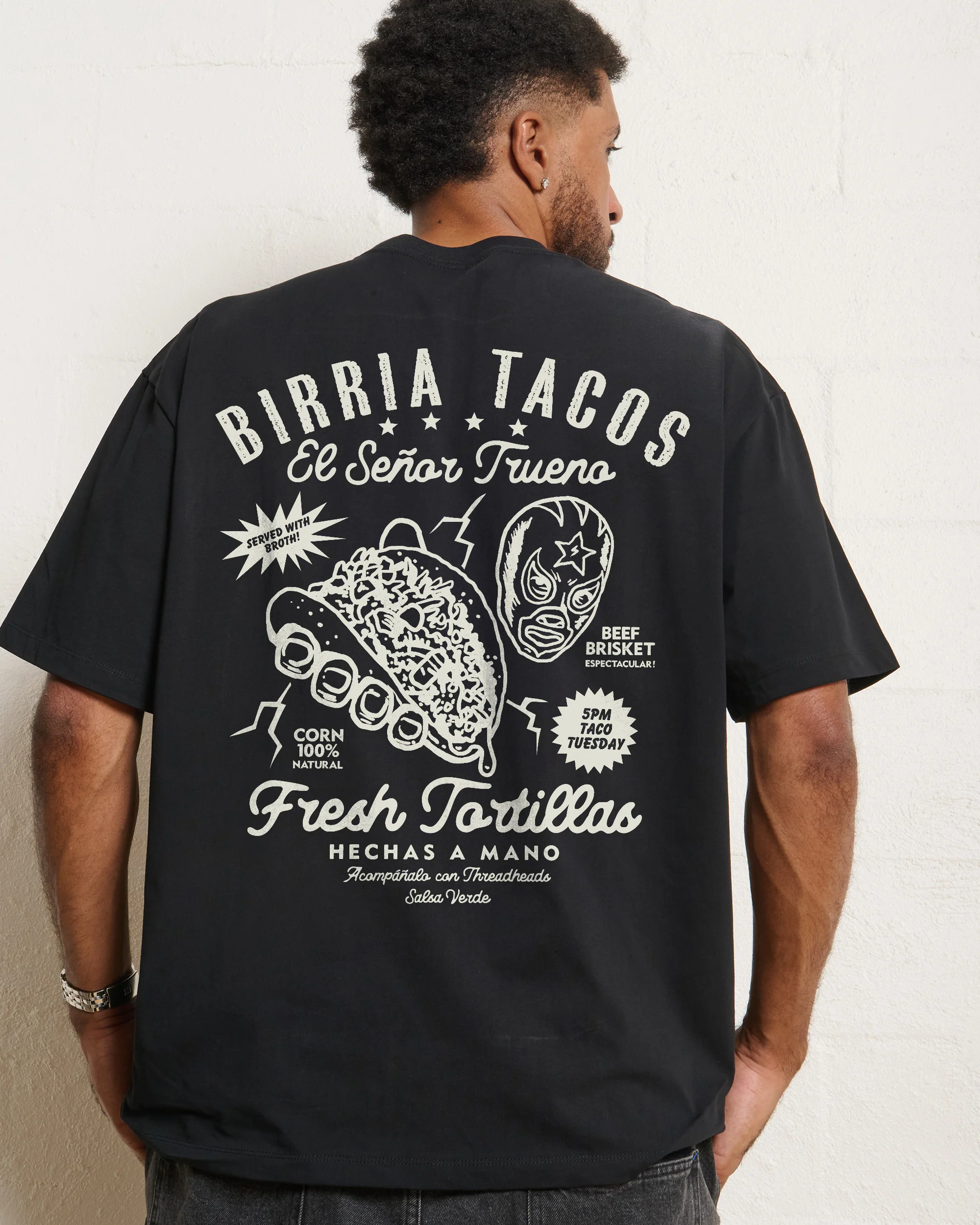 Birria Tacos El Senor Trueno Oversized Tee - Image 8