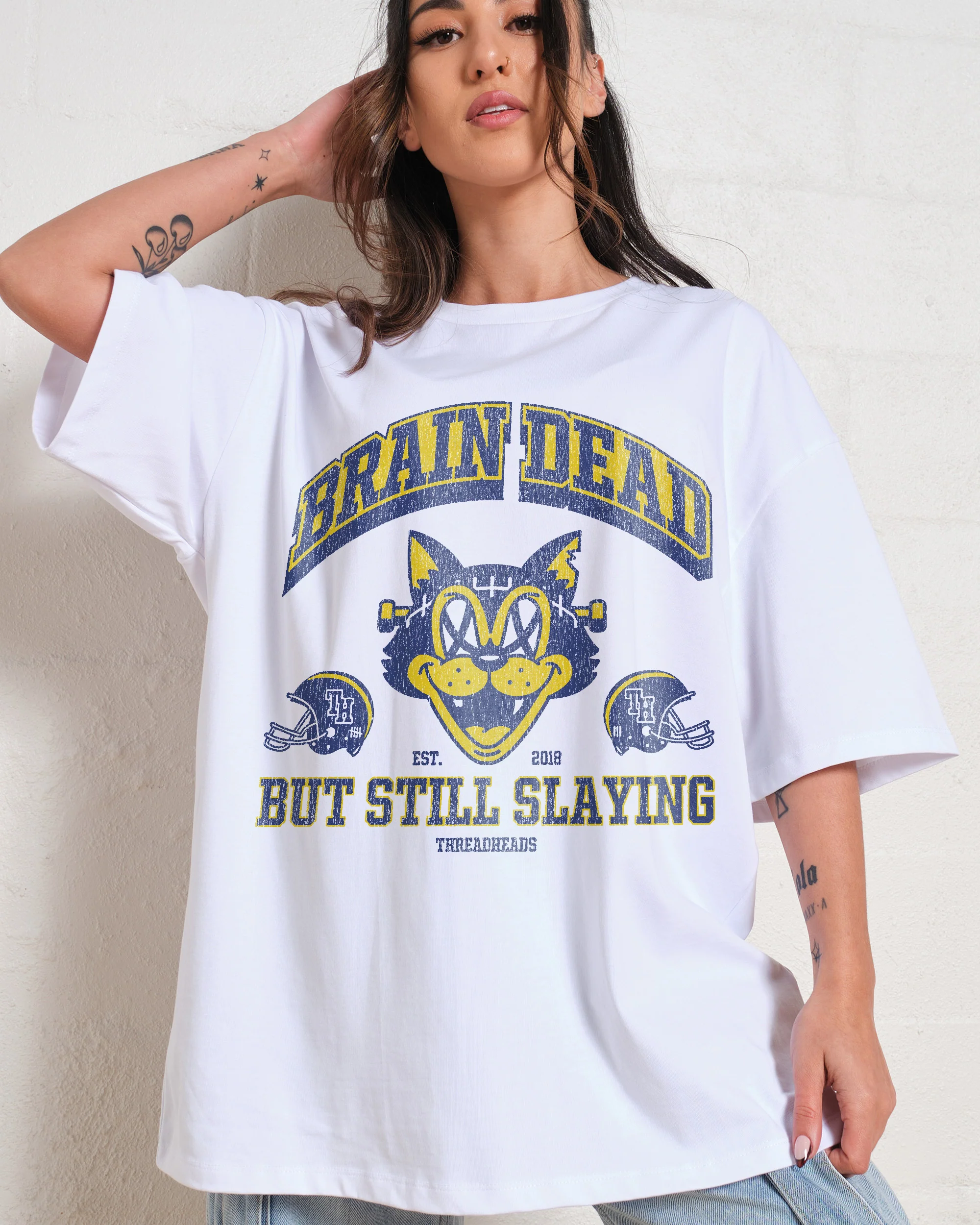 Brain Dead Cat Oversized Tee - Image 4