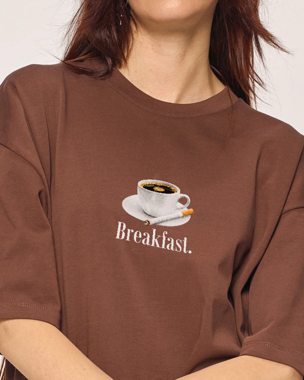 Breakfast Coffee Oversized Tee - Image 4