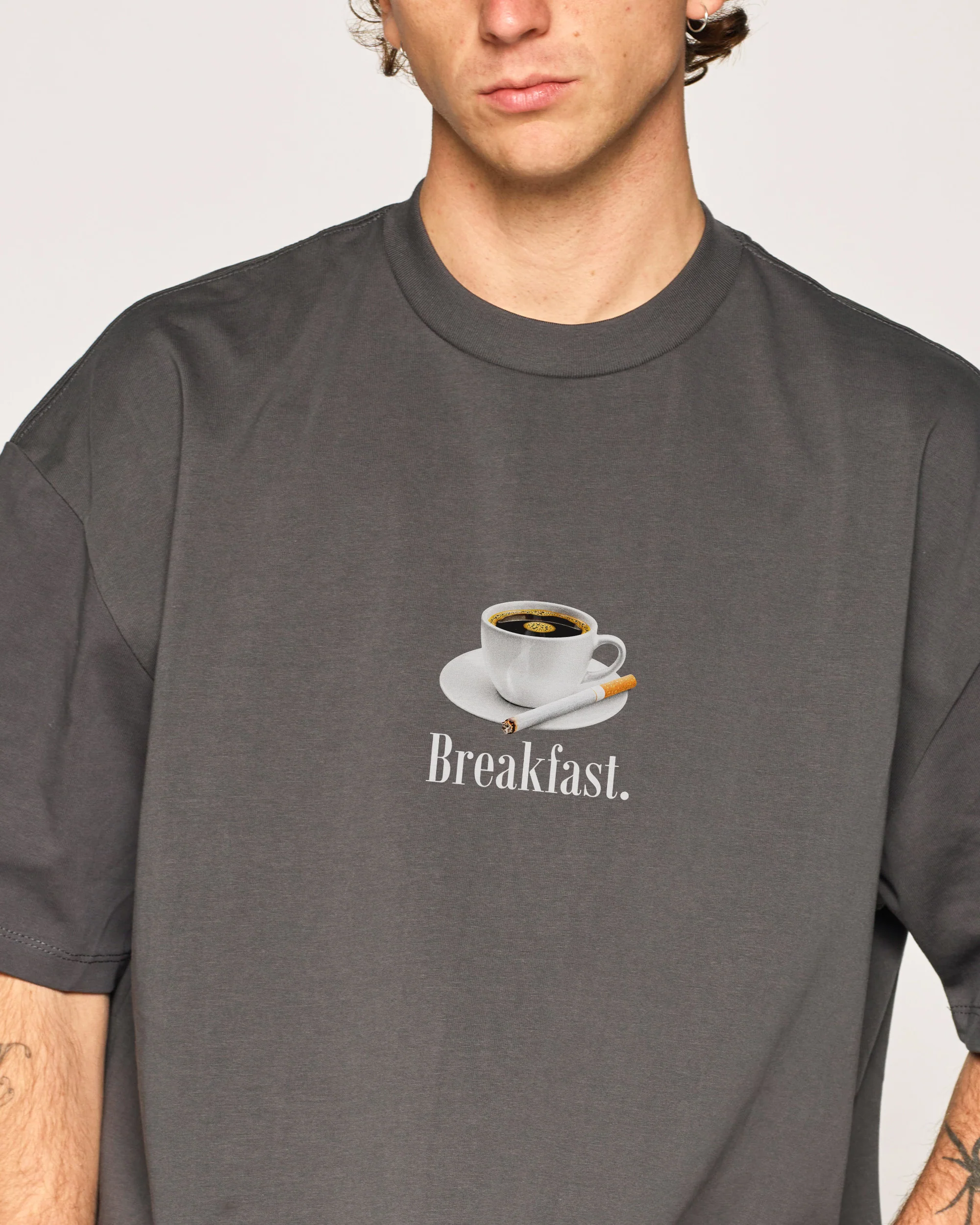 Breakfast Coffee Oversized Tee - Image 6