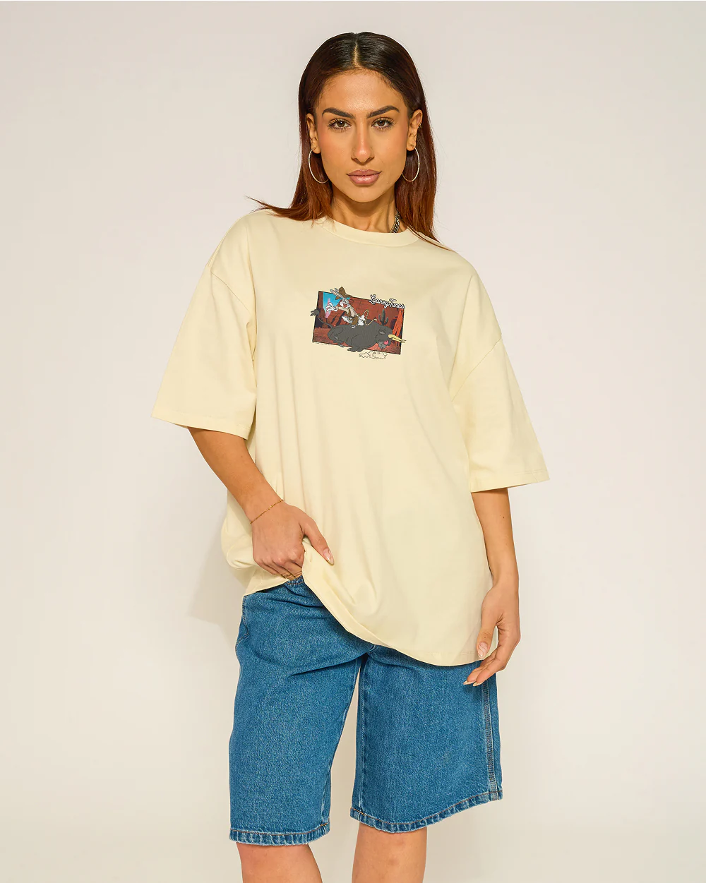 Buckle Up Bugs Oversized Tee - Image 4