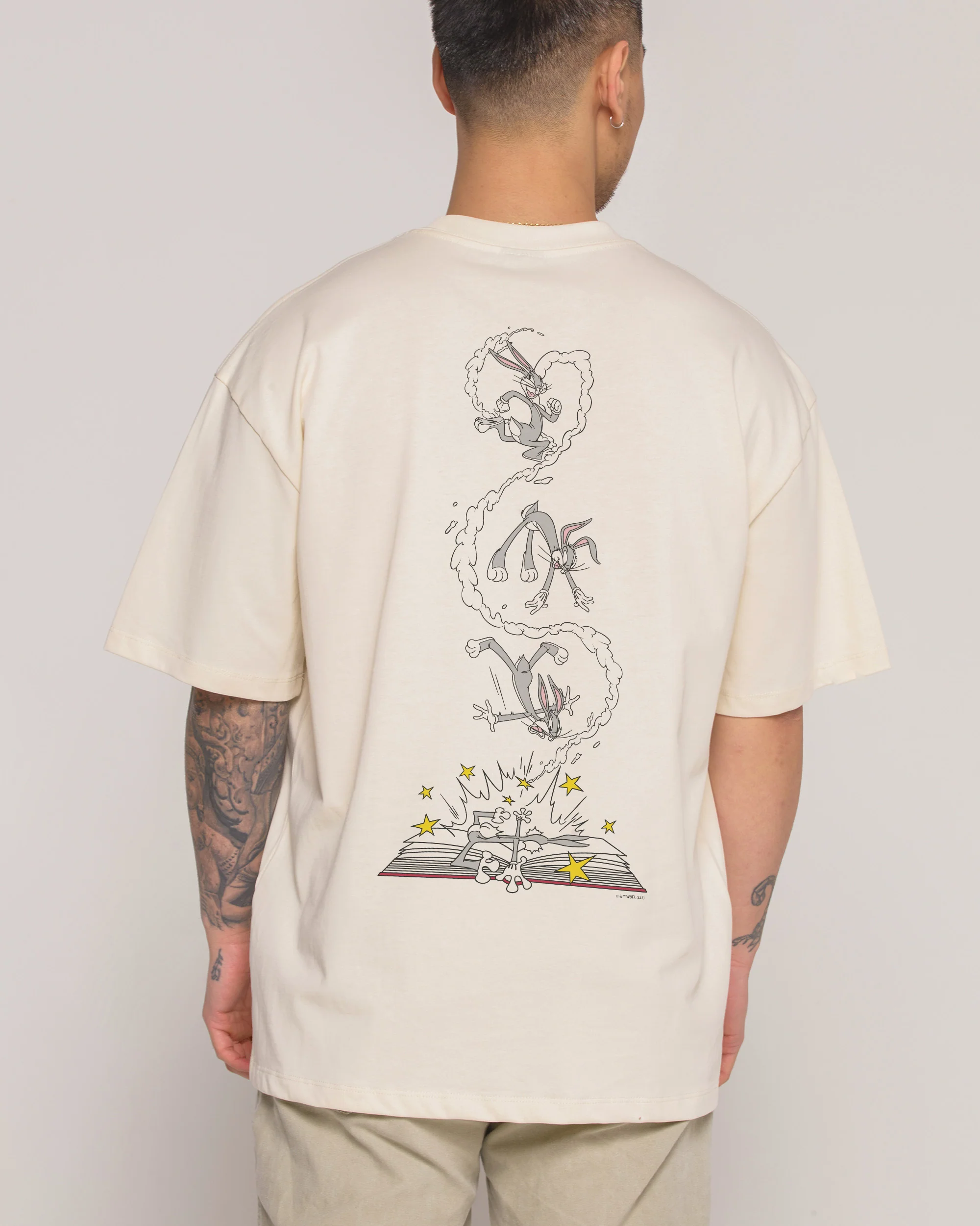 Bugs Bunny Book Crash Oversized Tee - Image 8
