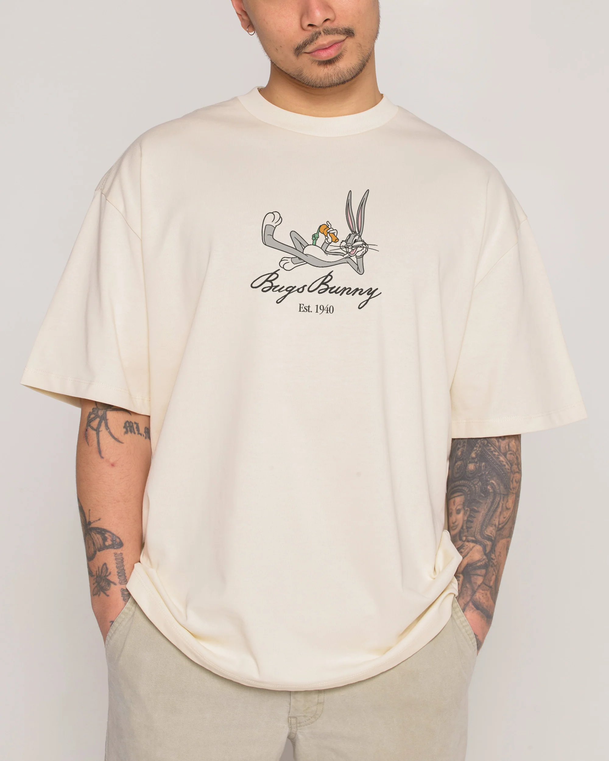 Bugs Bunny Book Crash Oversized Tee - Image 9