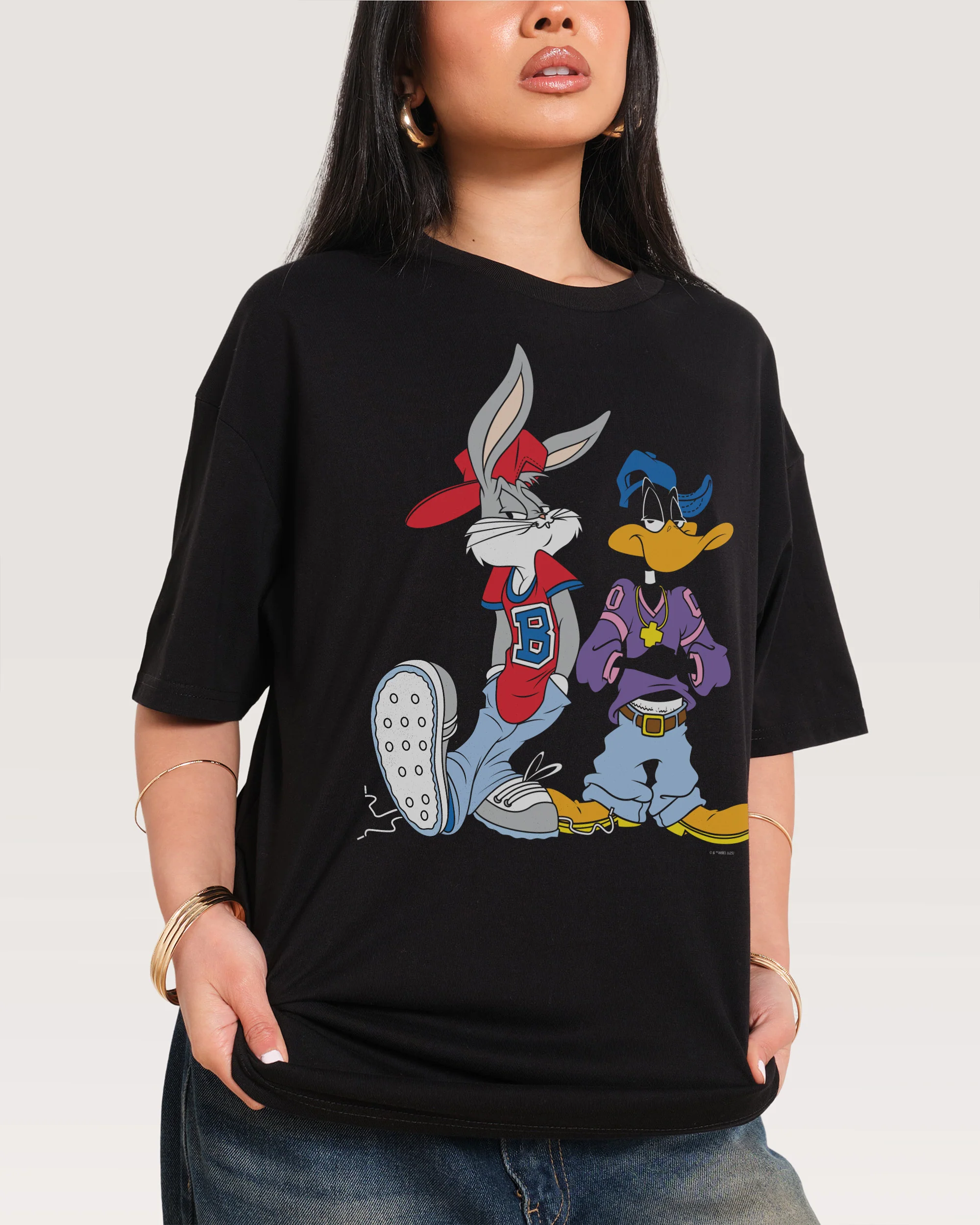 Bugs & Daffy West Coast Oversized Tee - Image 2