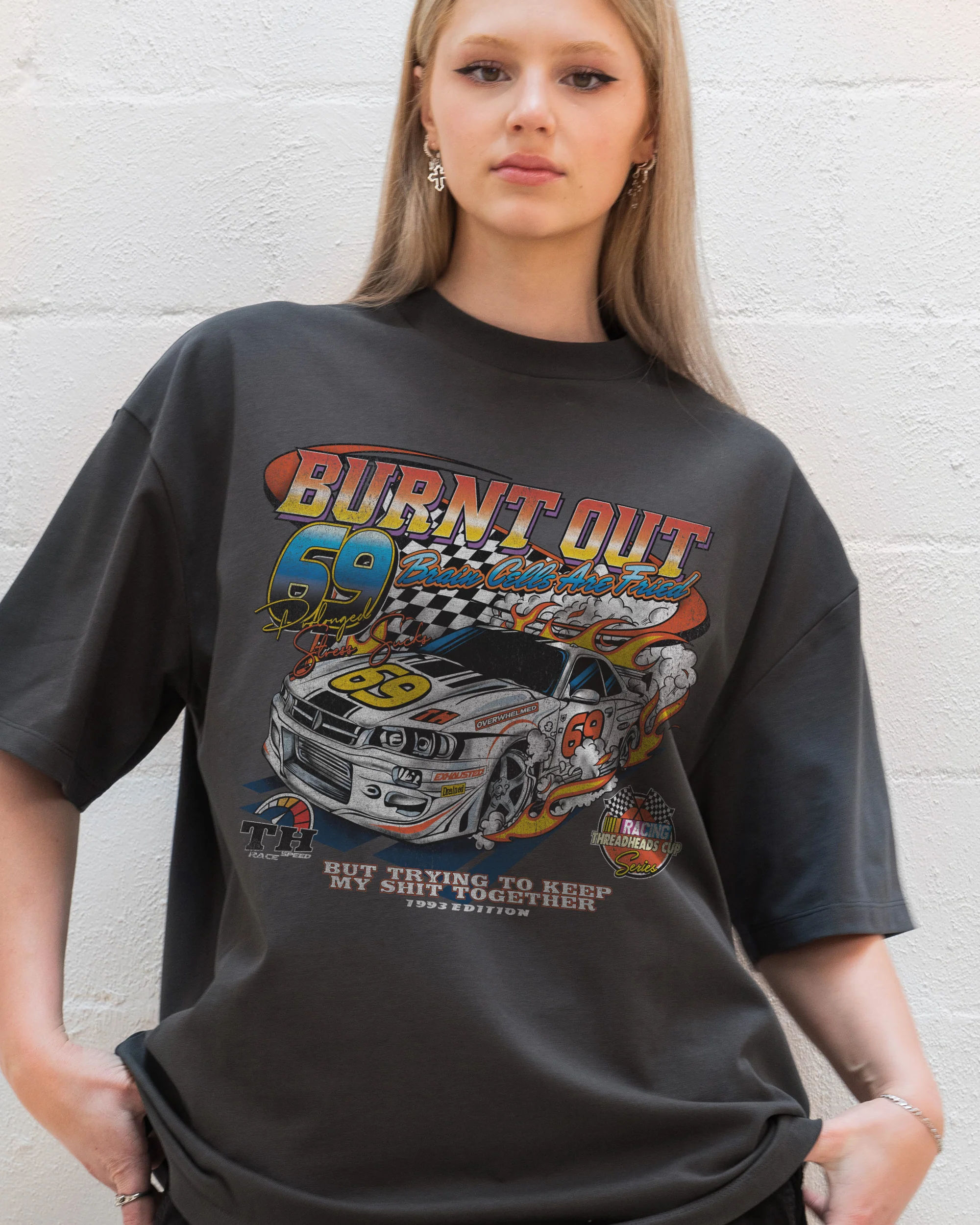 Burnt Out Oversized Tee - Image 6