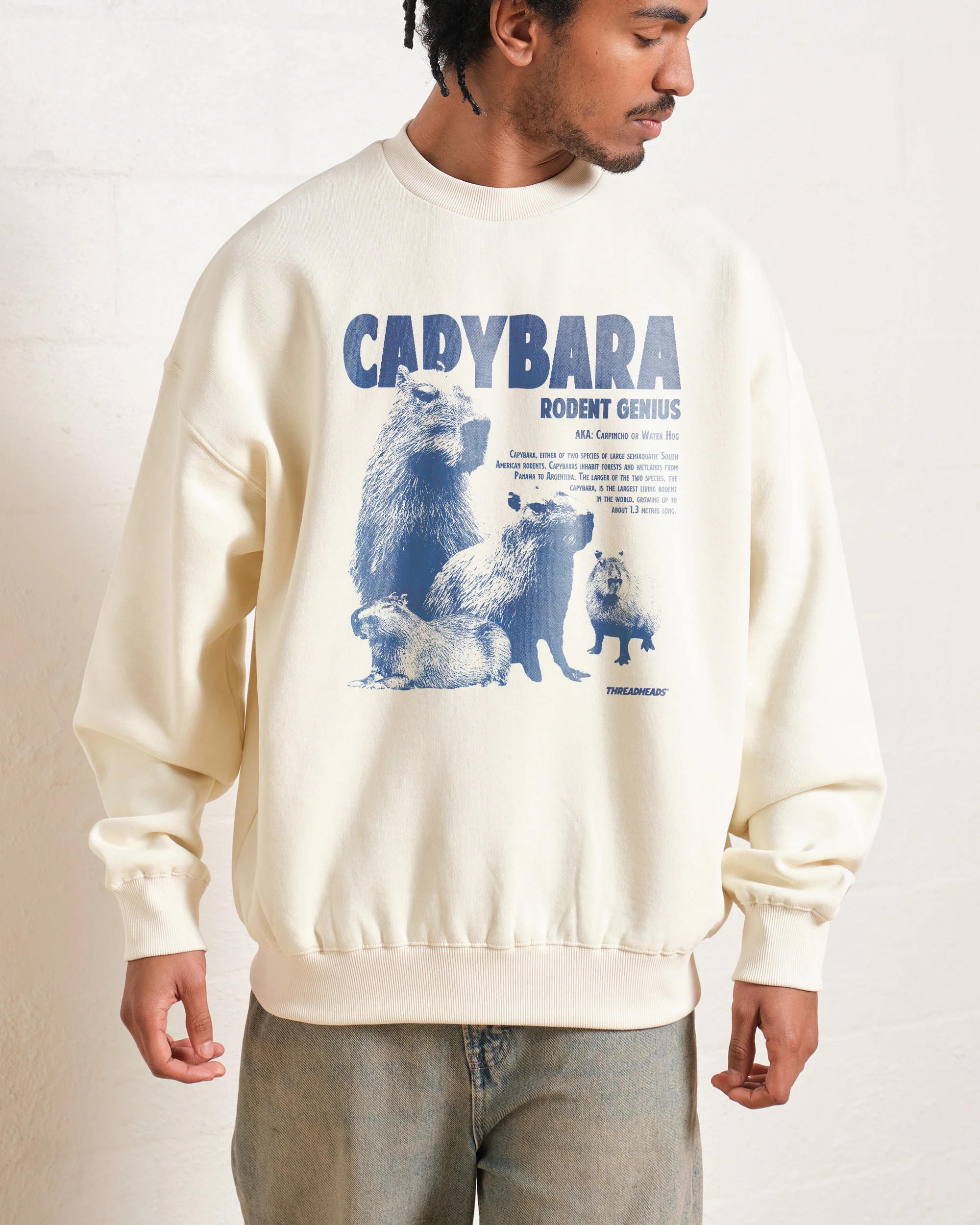 Capybara Rodent Genius Sweatshirt - Image 2