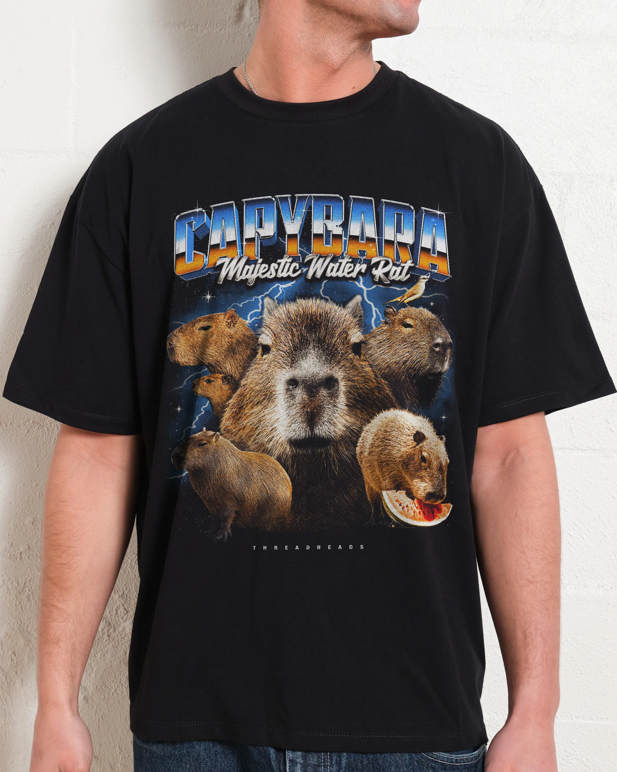 Capybara Water Rat Oversized Tee - Image 2