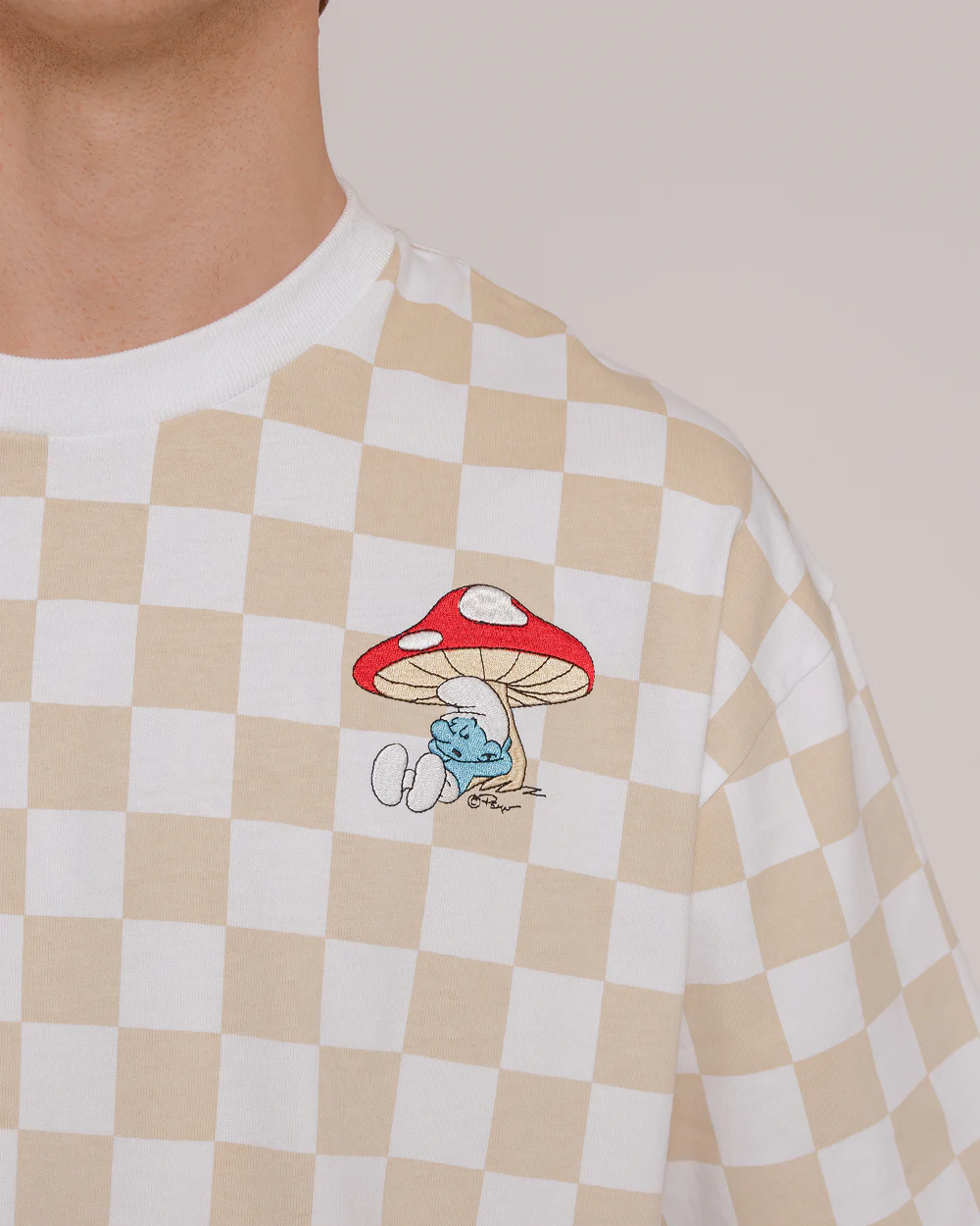 Smurf Check Oversized Tee - Image 4