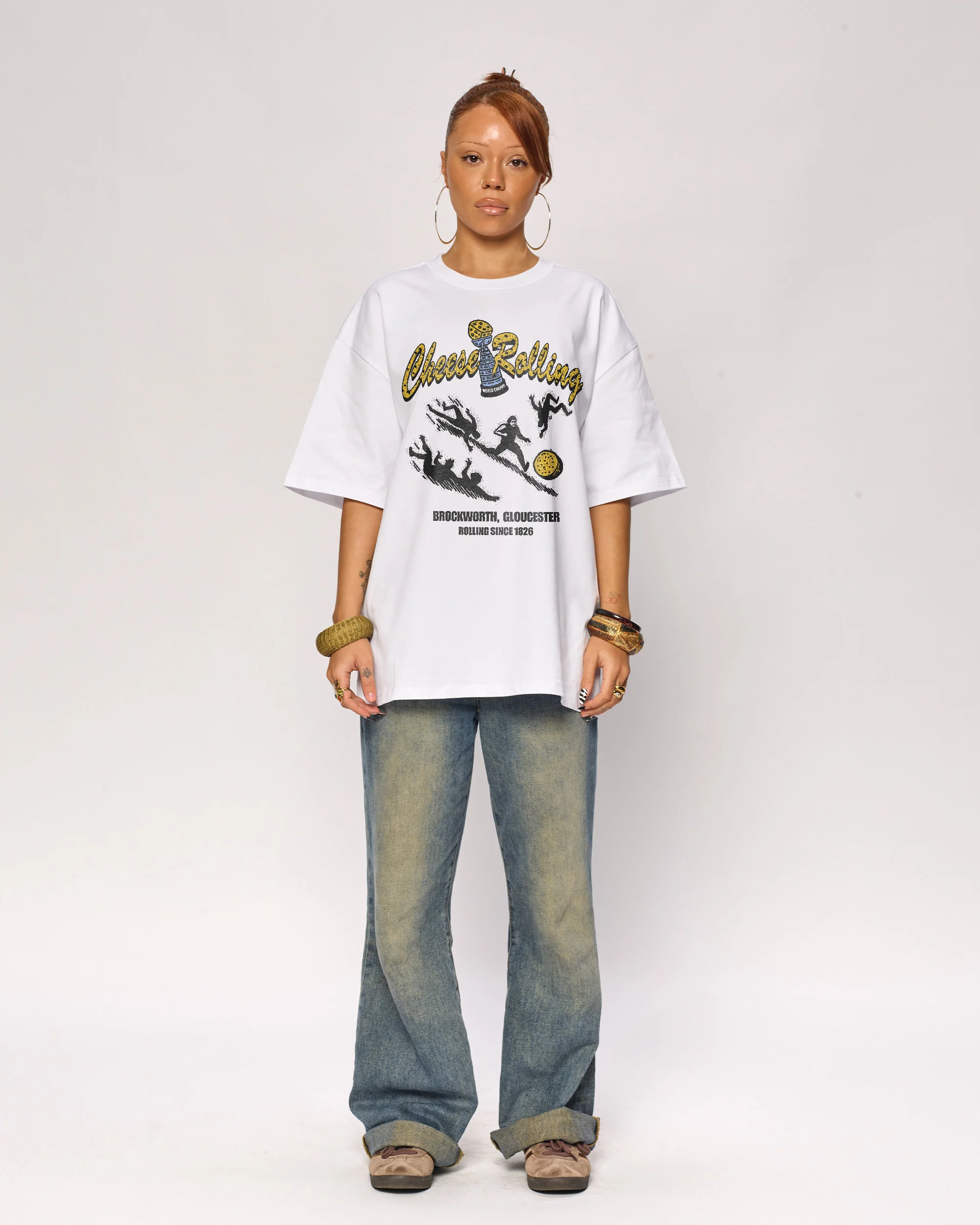 Cheese Rolling Oversized Tee - Image 2