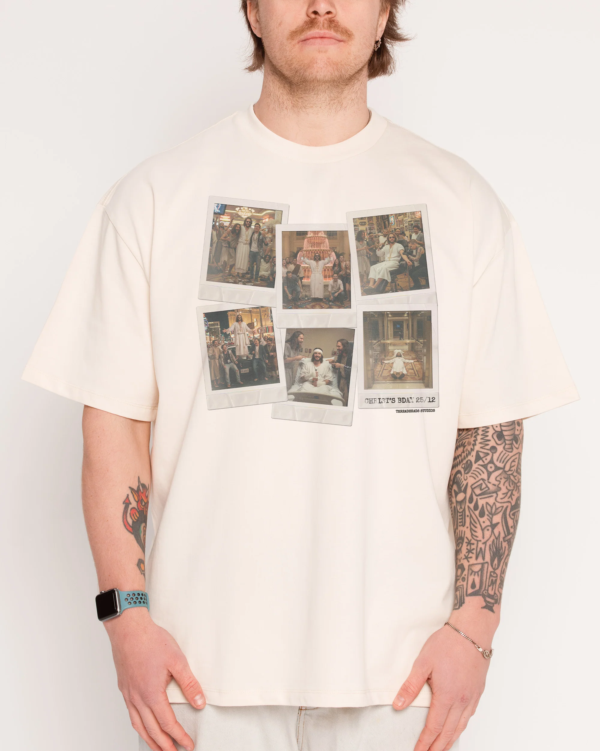 Christ's Bday Bender Oversized Tee - Image 3
