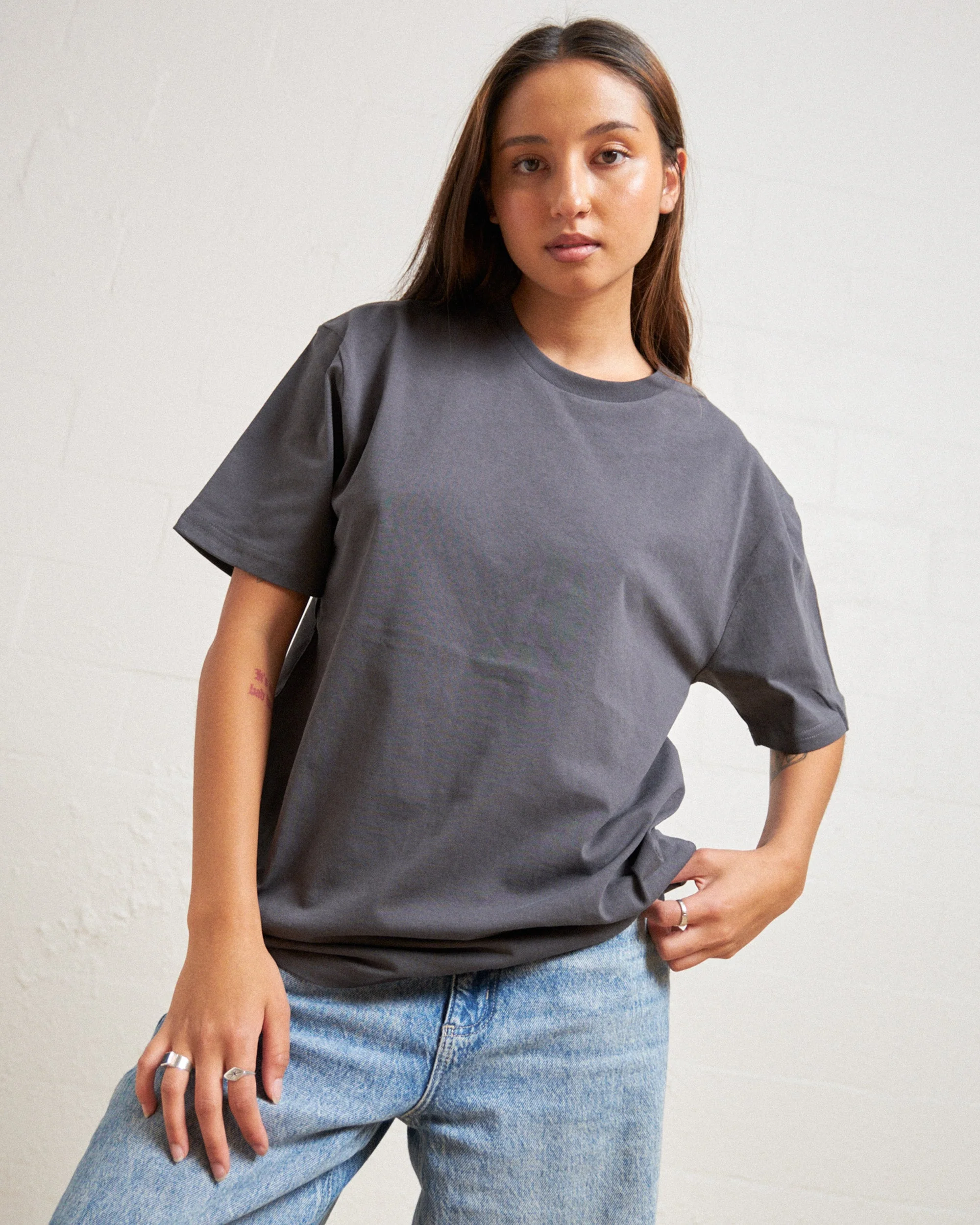 Classic Tee 5 Pack: Green, Charcoal, Navy, Brown, Black - Image 3