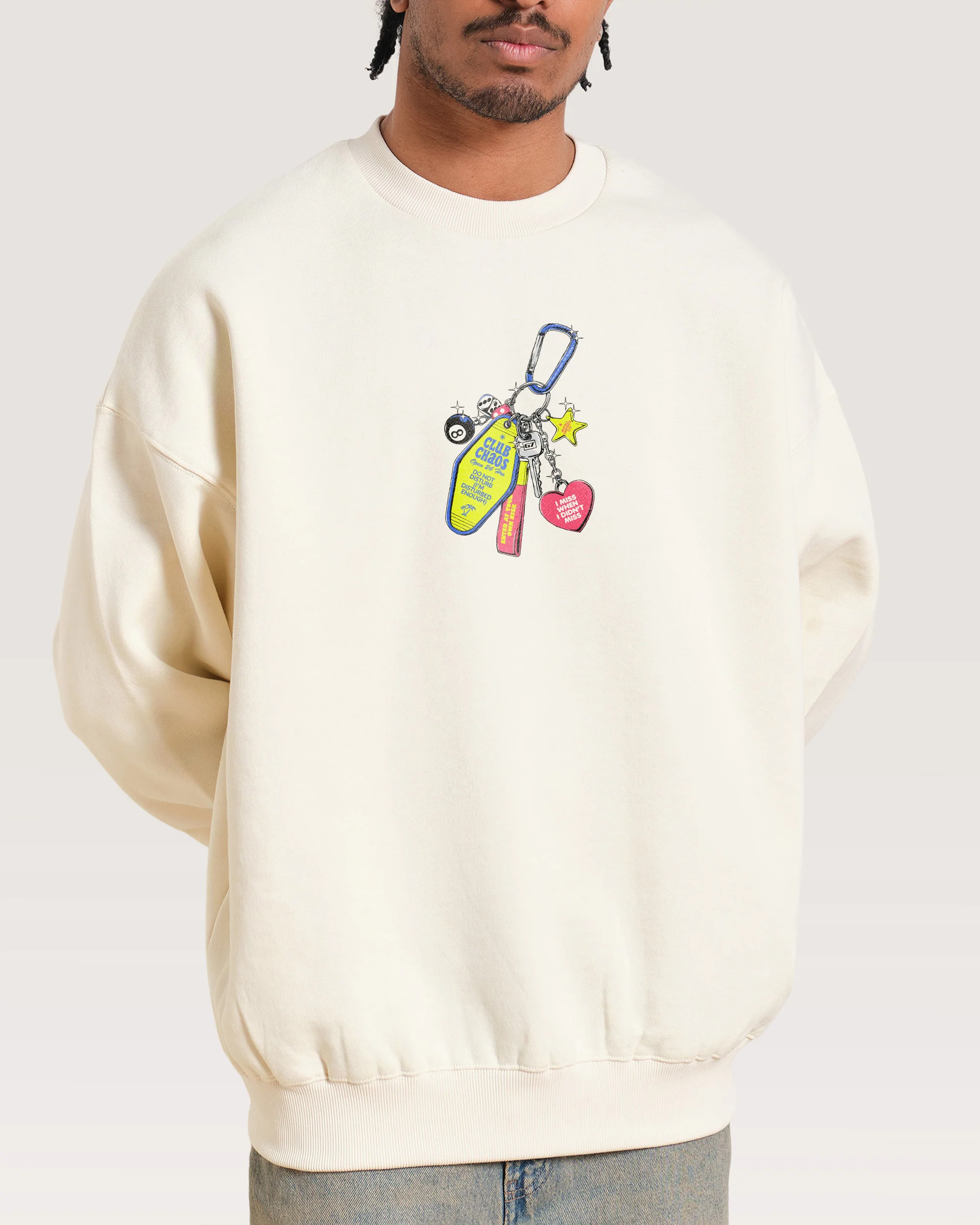 Club Chaos Key Chain Sweatshirt - Image 2