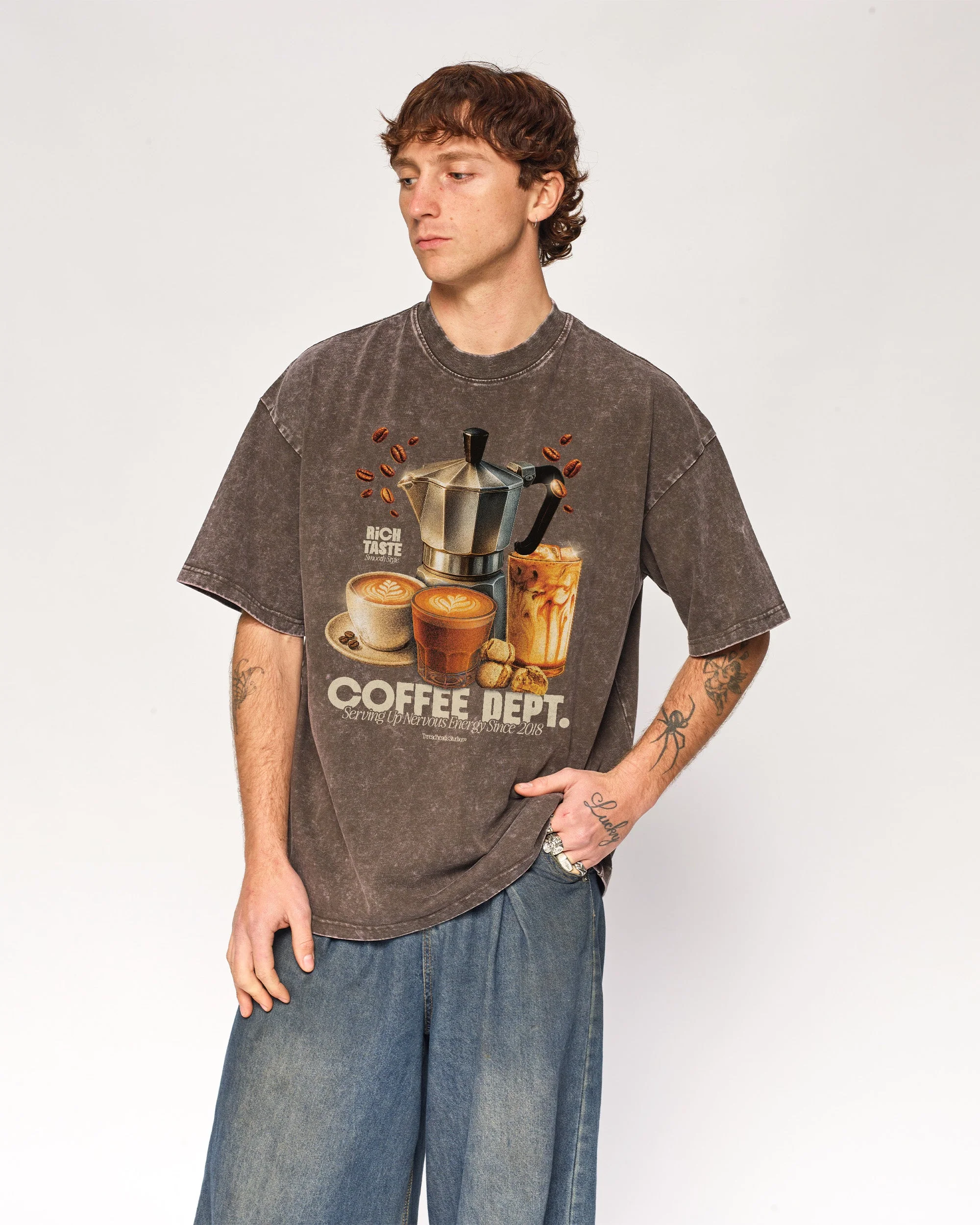 Coffee Dept Oversized Tee - Image 7