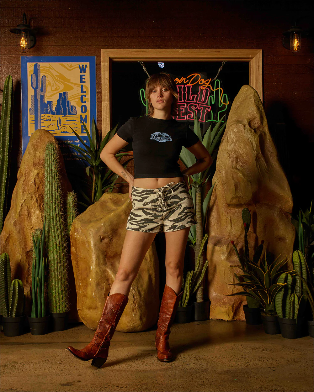 Cowgirl Stamp Baby Tee - Image 8