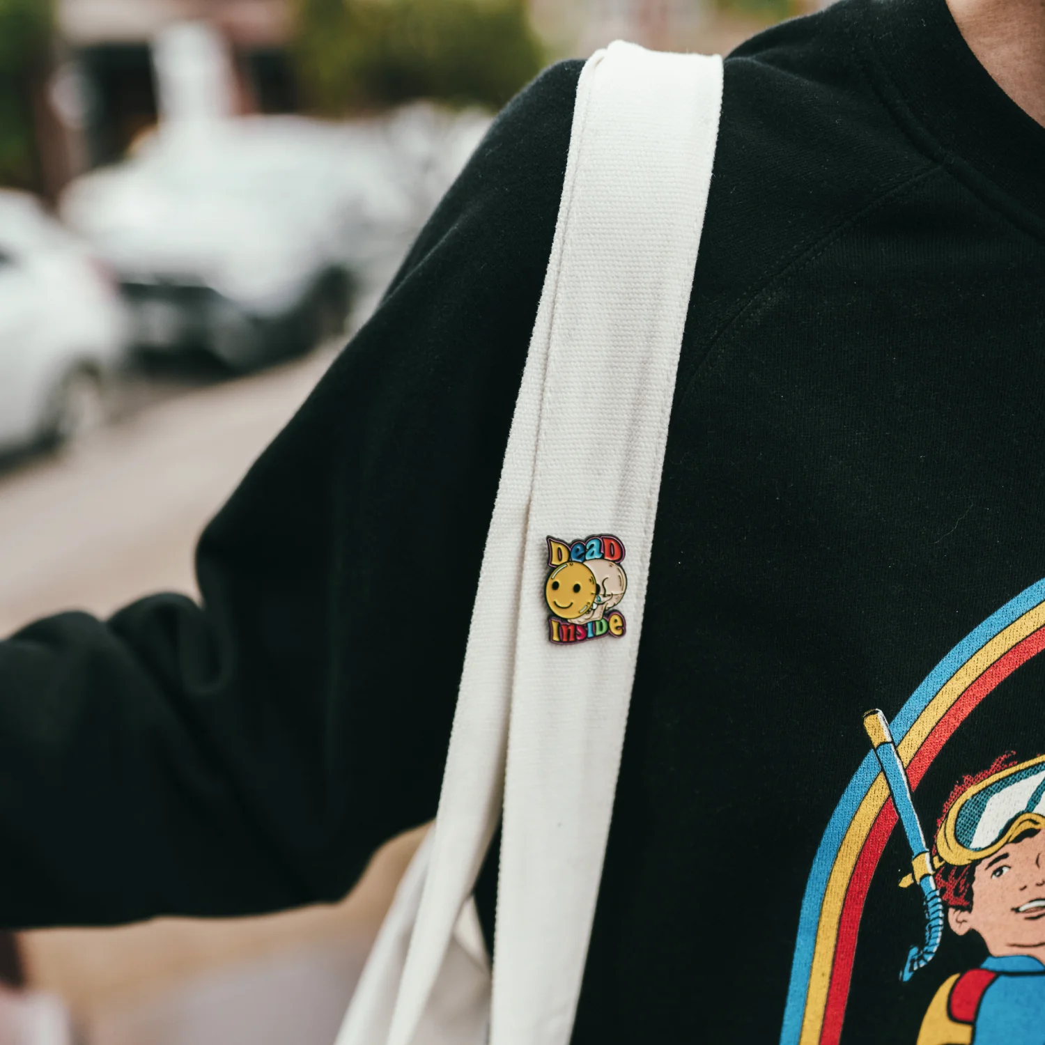 Dead Inside Enamel Pin - Image 3