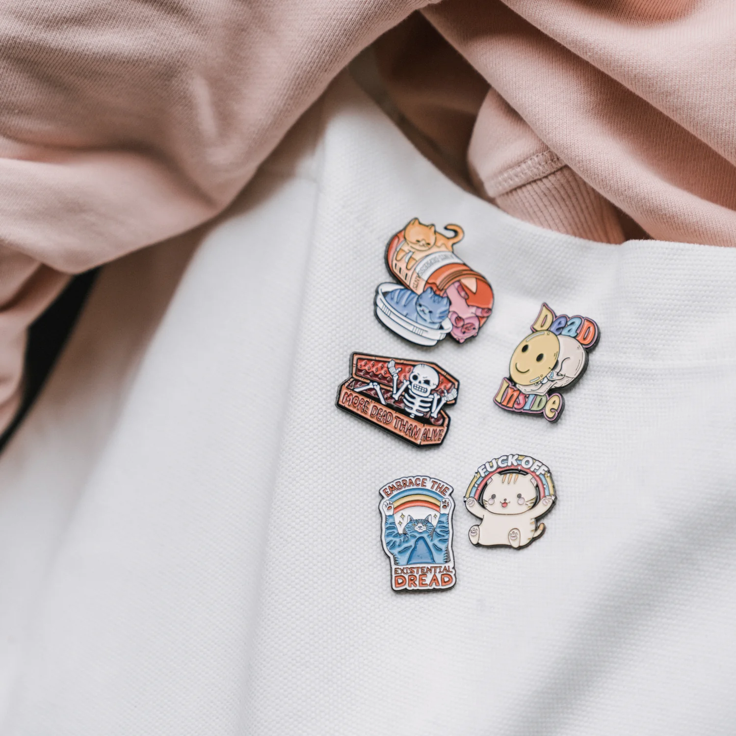 Dead Inside Enamel Pin - Image 4