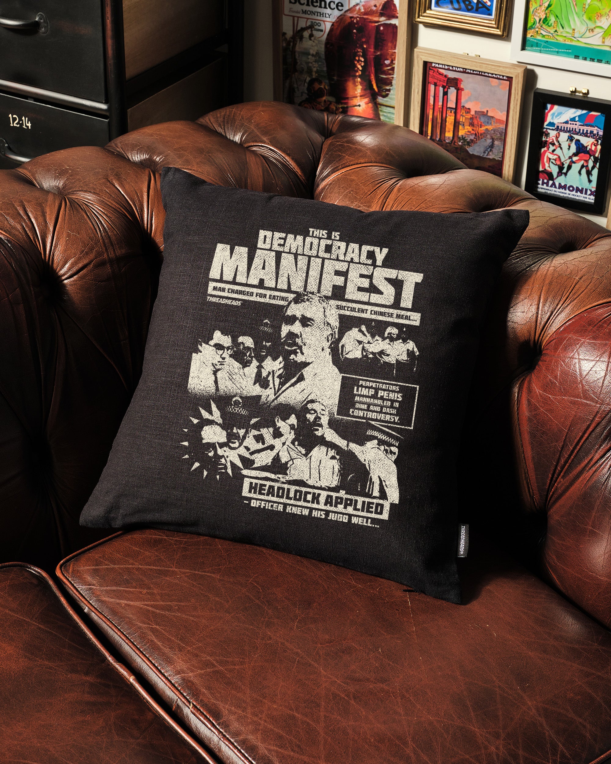 Democracy Manifest: Tabloid Edition Cushion - Image 4