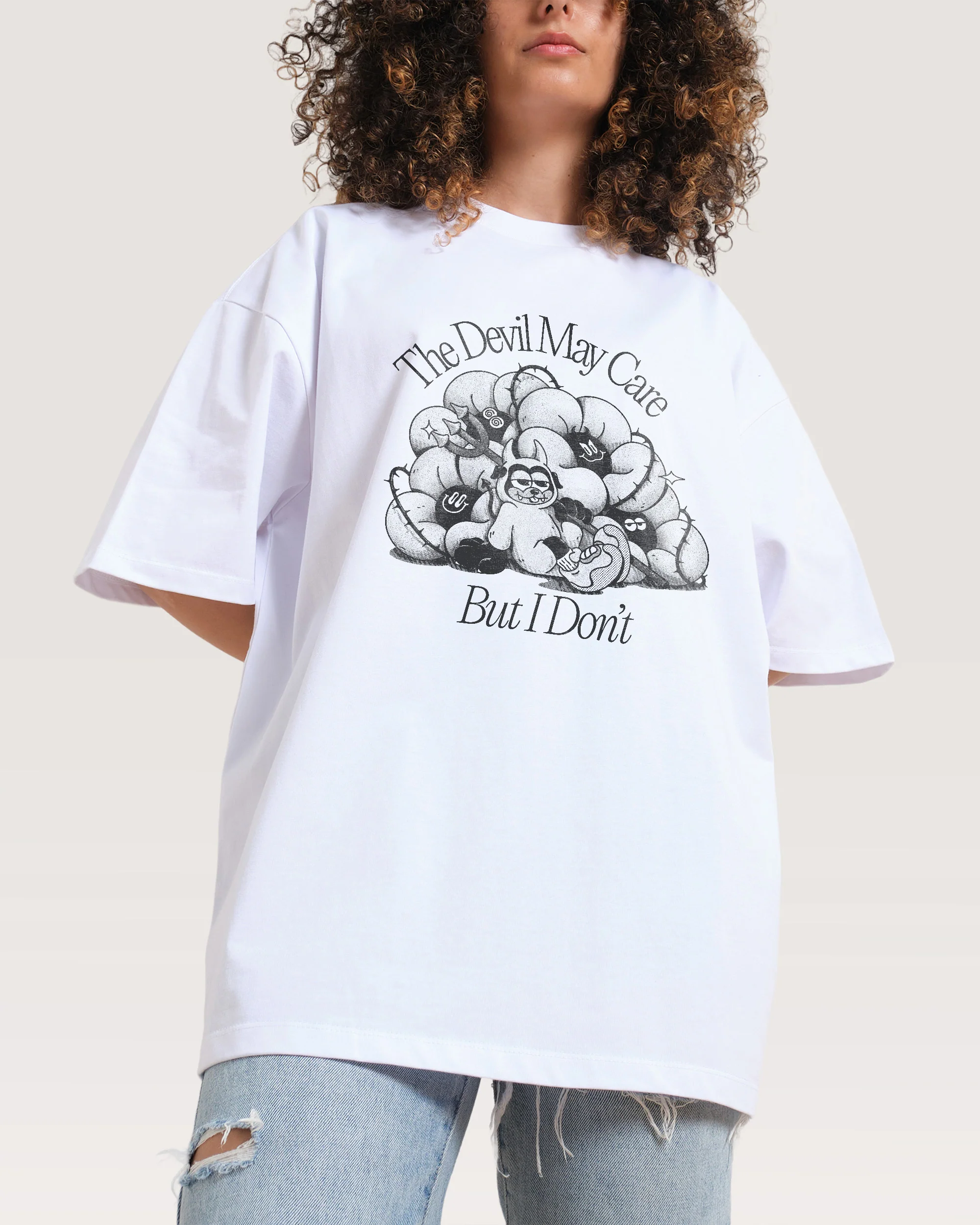 Devil May Care Oversized Tee - Image 2