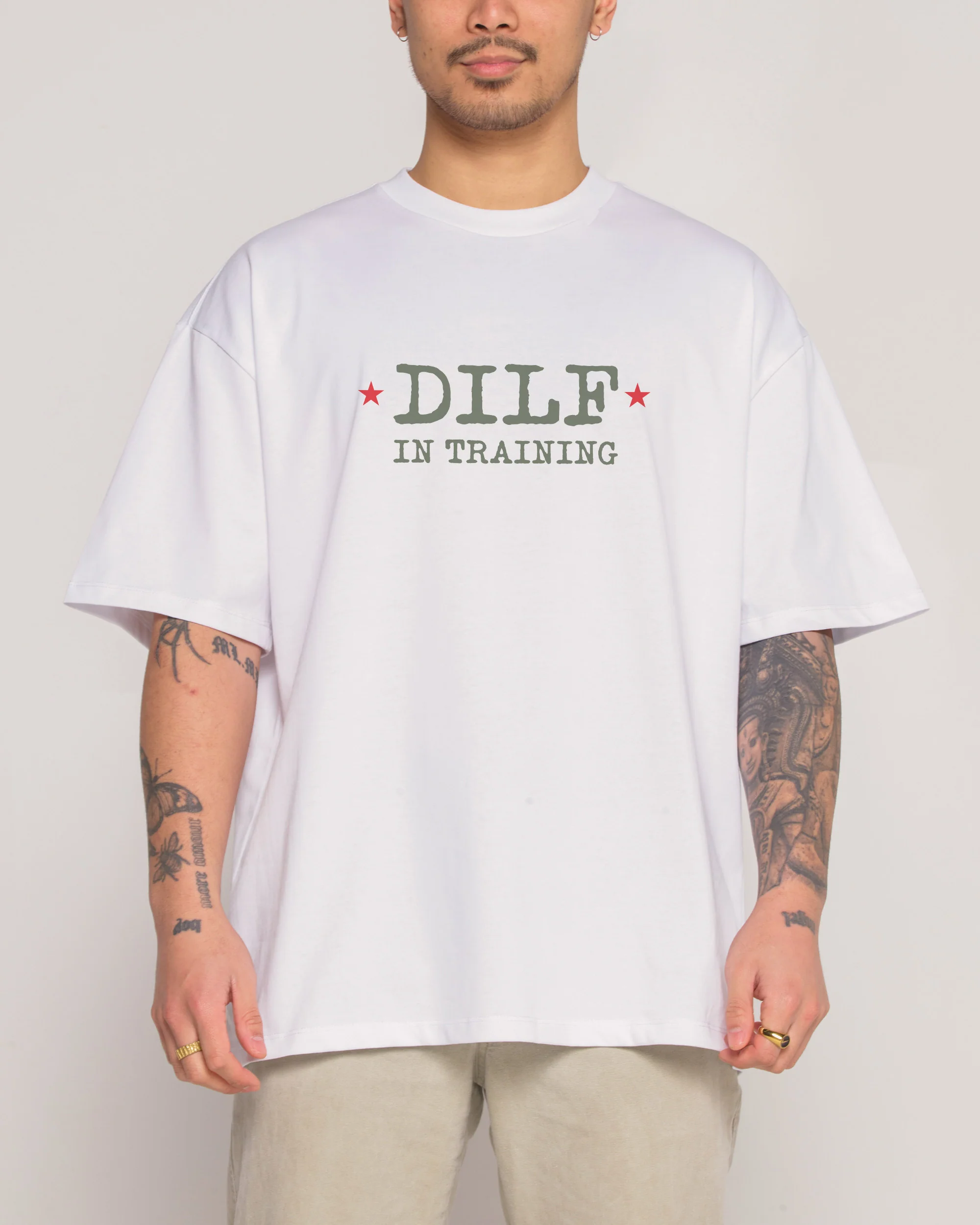 Dilf in Training Oversized Tee - Image 2