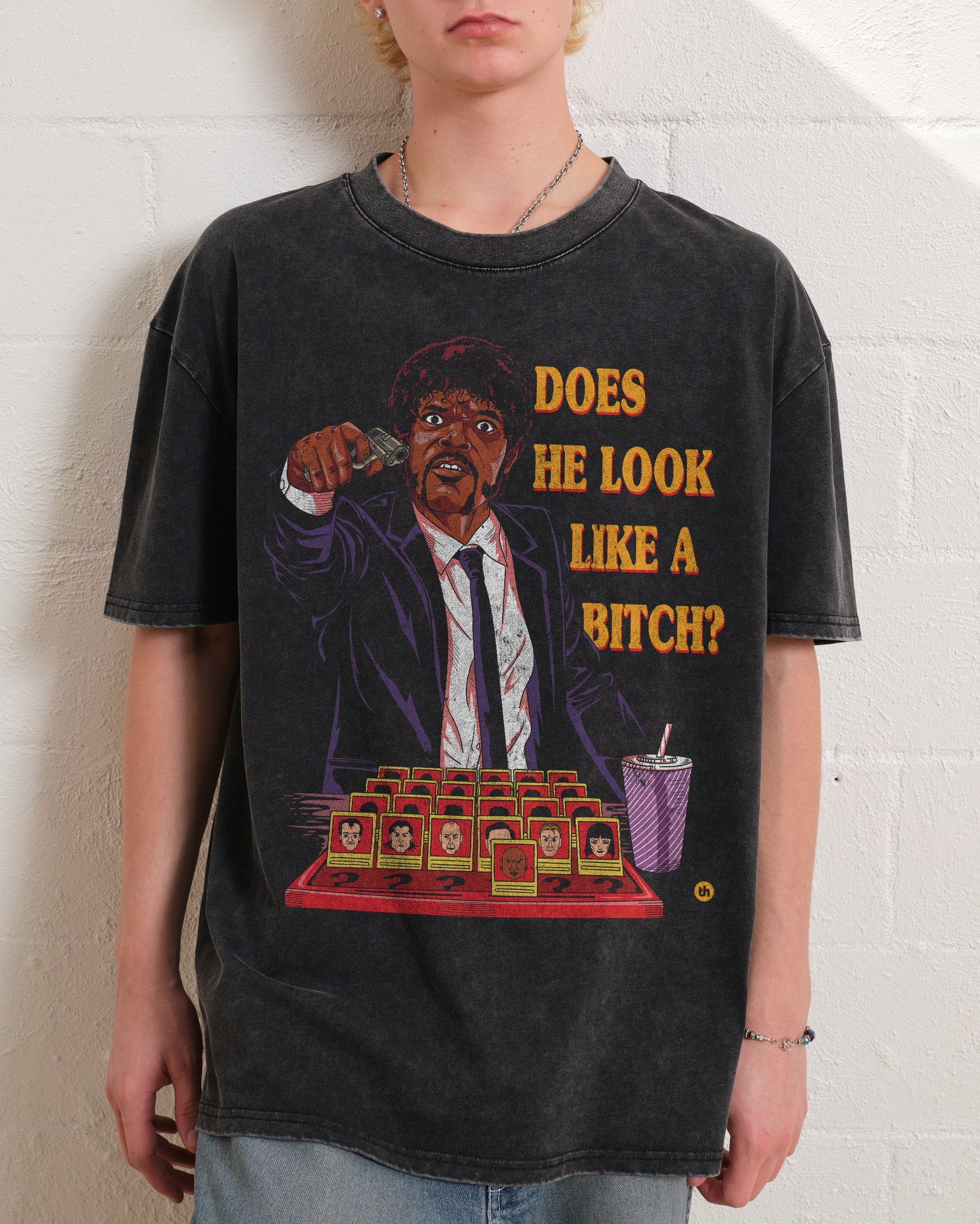 Does He Look Like a Bitch Oversized Tee - Image 9