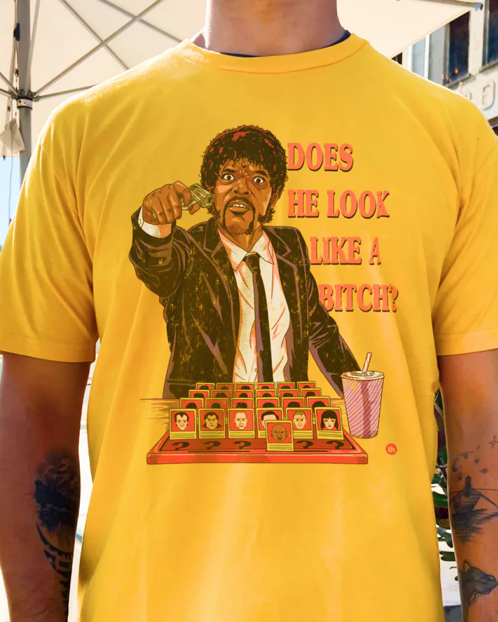 Does He Look Like a Bitch T-Shirt - Image 9