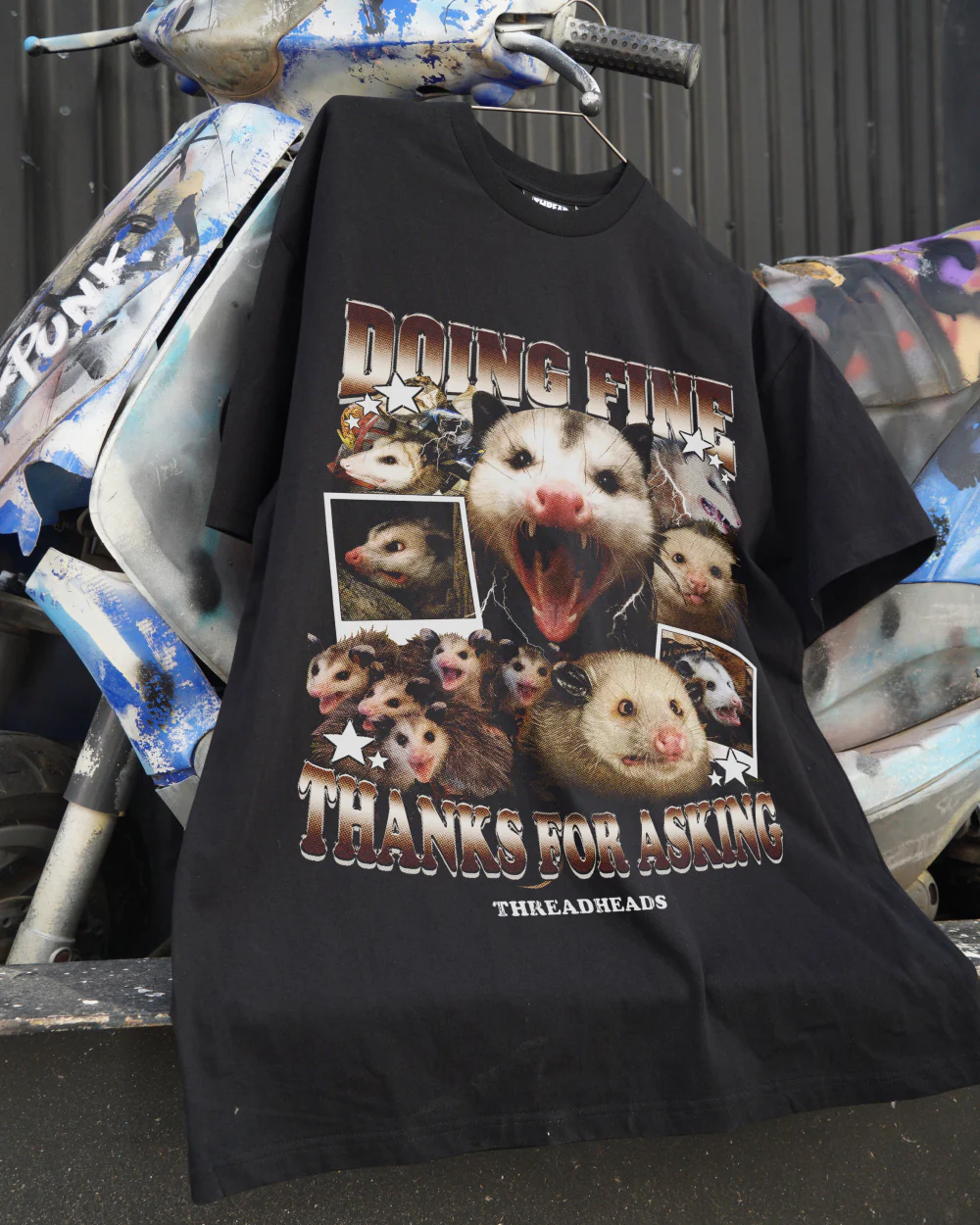 Doing Fine Opossum T-Shirt - Image 4