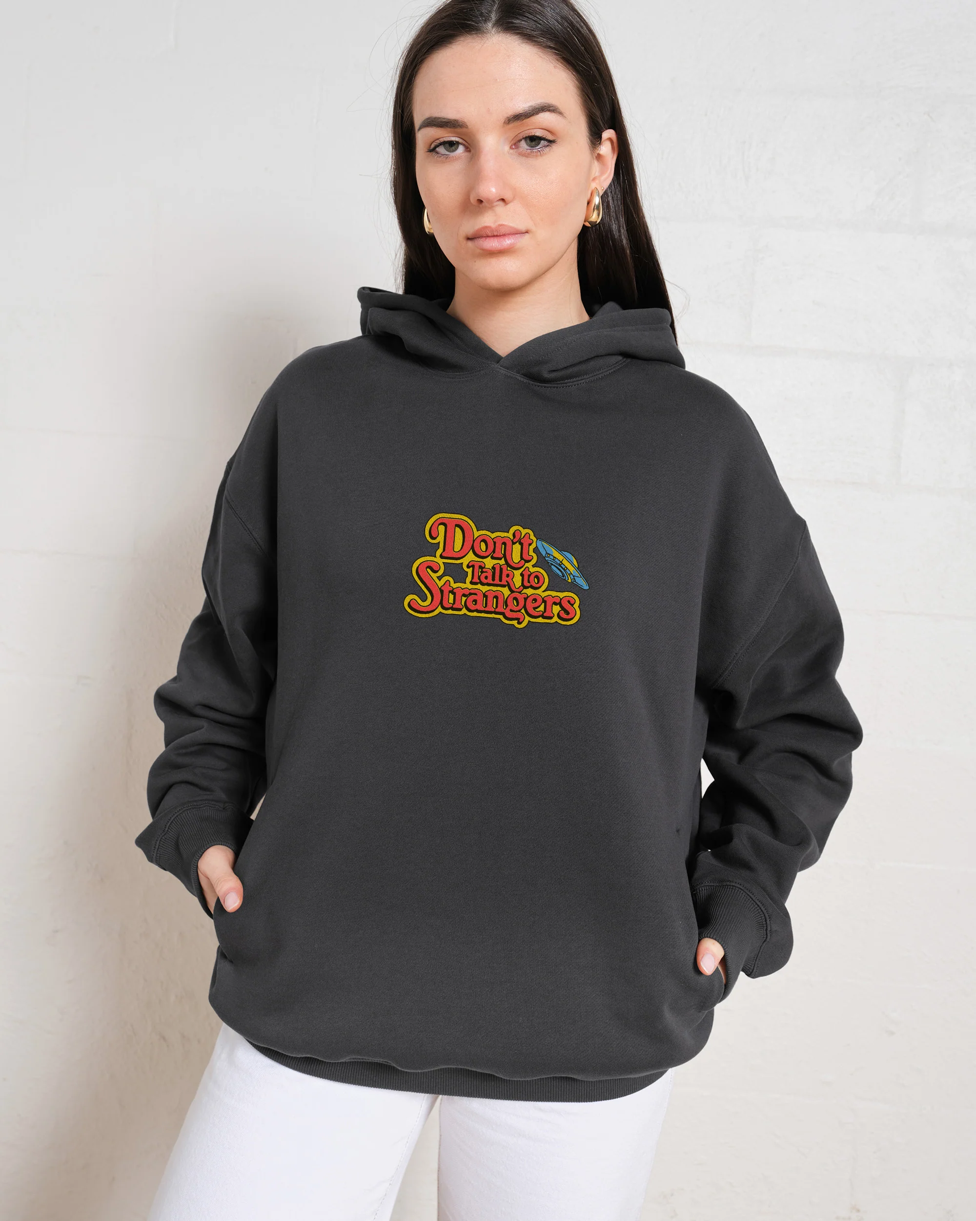 Don't Talk to Strangers Front and Back Hoodie - Image 4