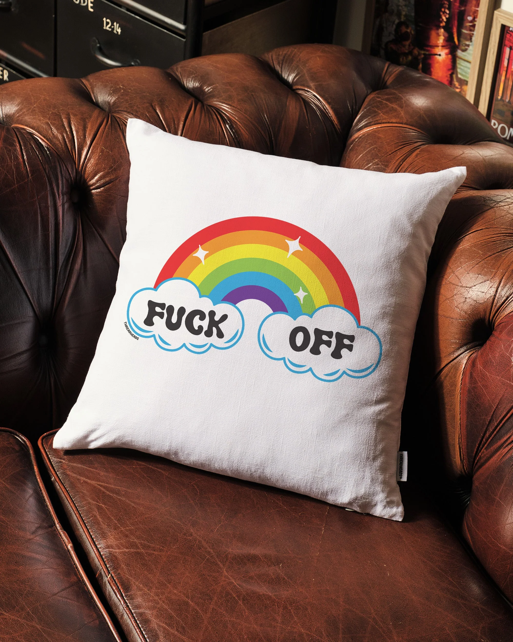 Fk Off Rainbow Cushion - Image 4