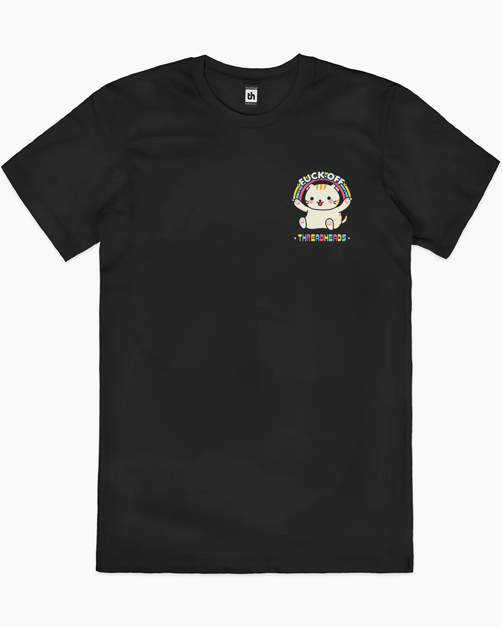 Fuck Off Cat Mini Print Tee - Image 2