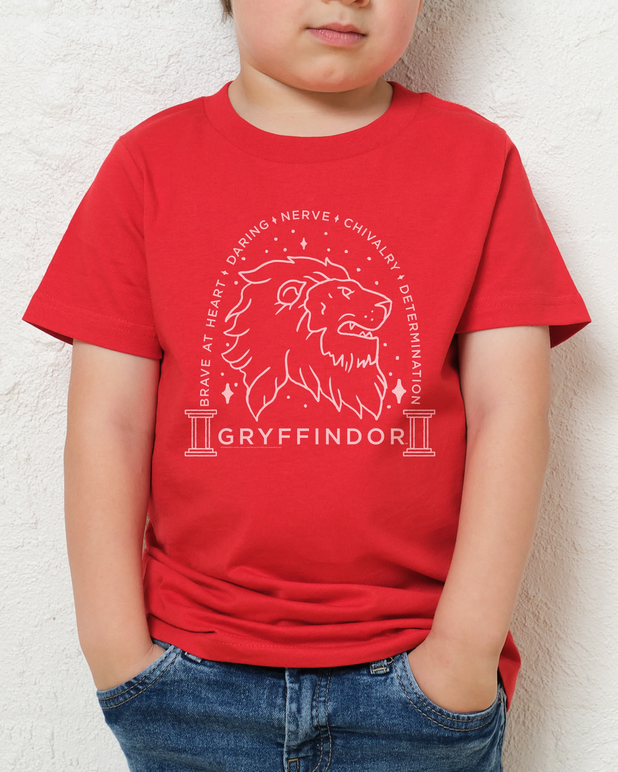 Gryffindor Monochrome Kids T-Shirt - Image 2