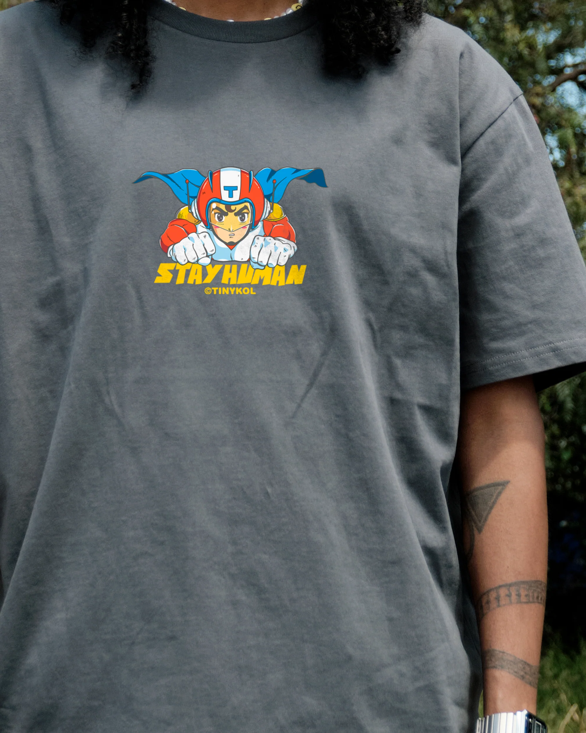 Hector - Stay Human T-Shirt - Image 8