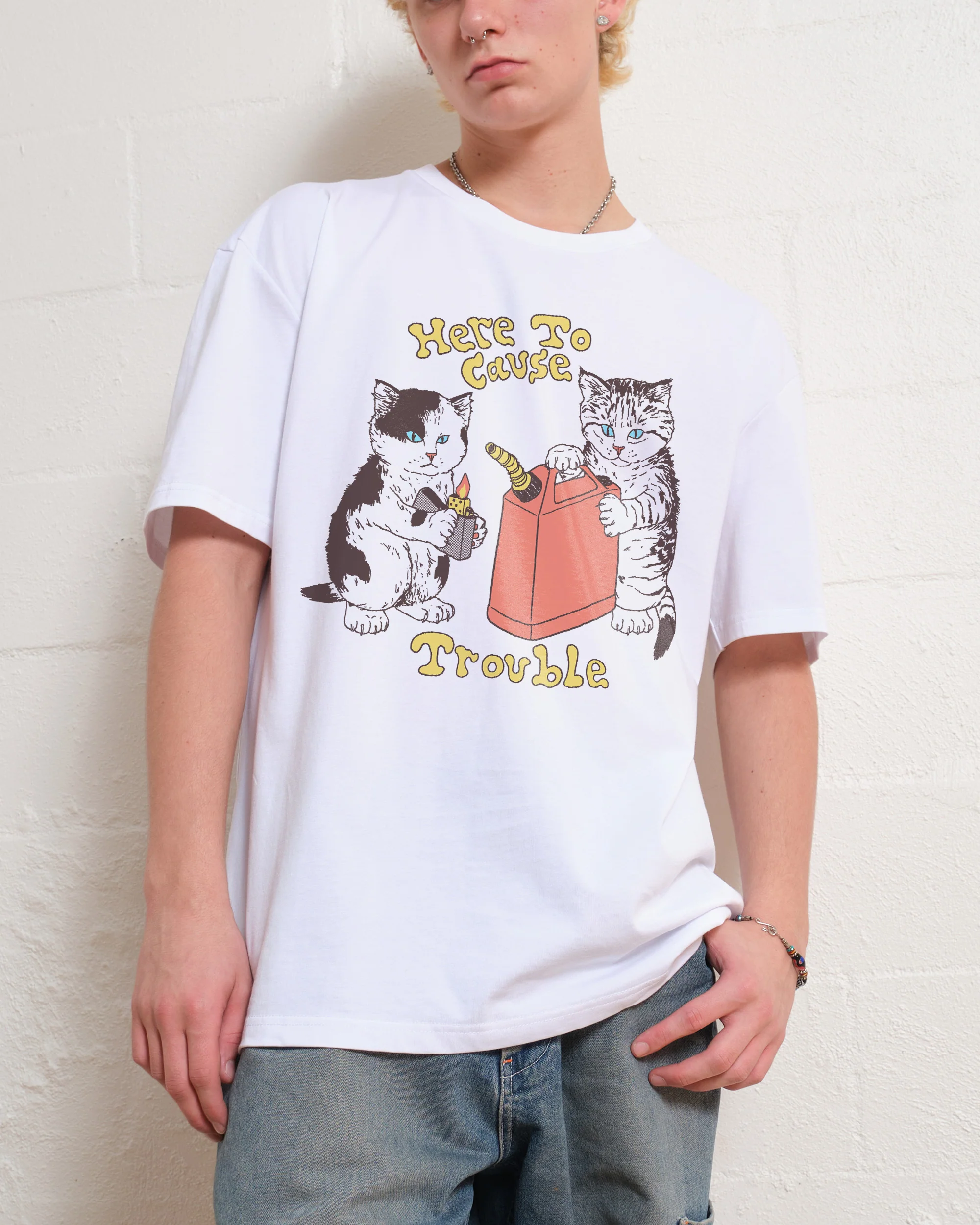Here to Cause Trouble T-Shirt - Image 3