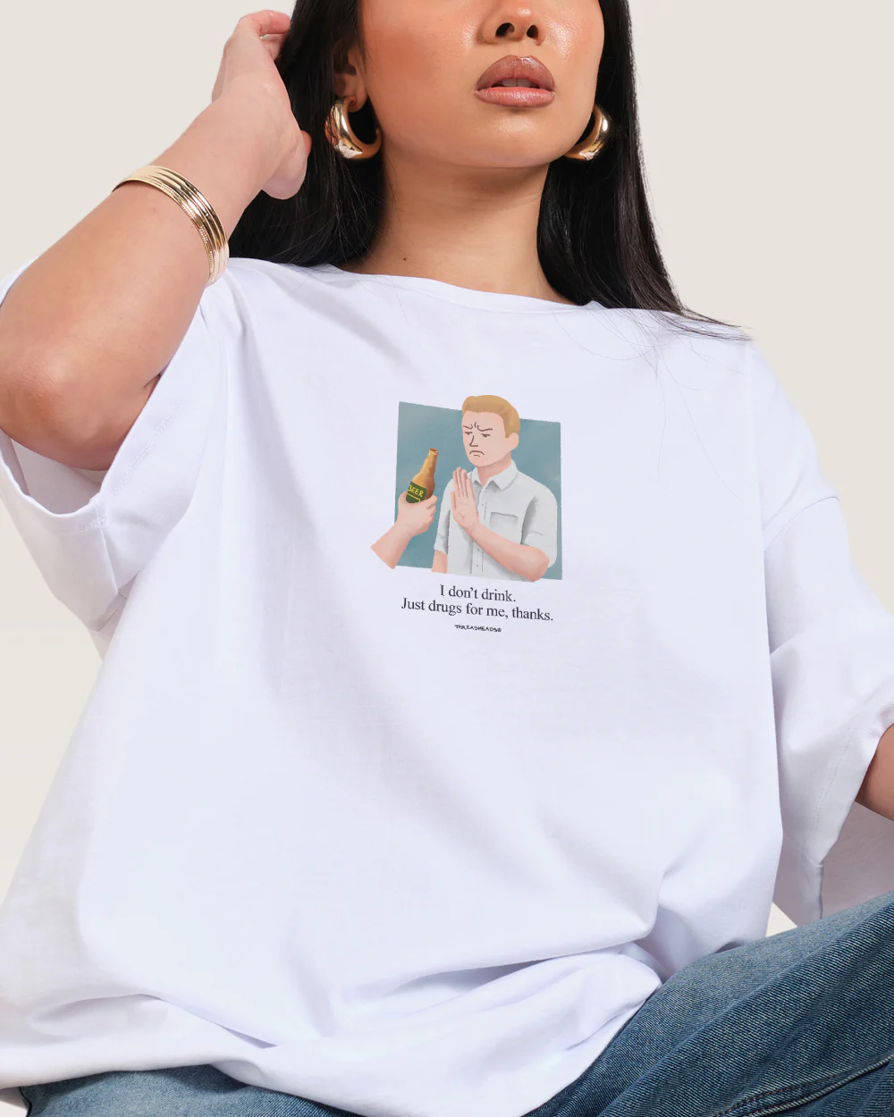 I Don't Drink Oversized Tee - Image 2
