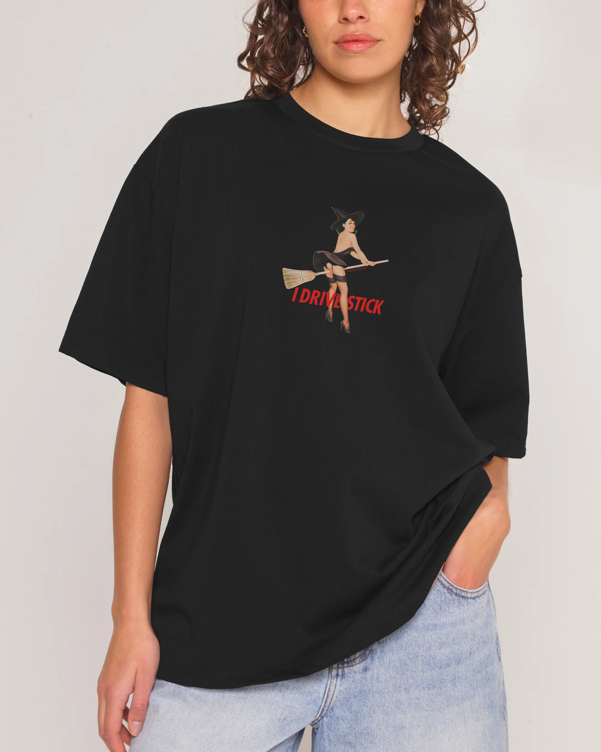 I Drive Stick Oversized Tee - Image 2