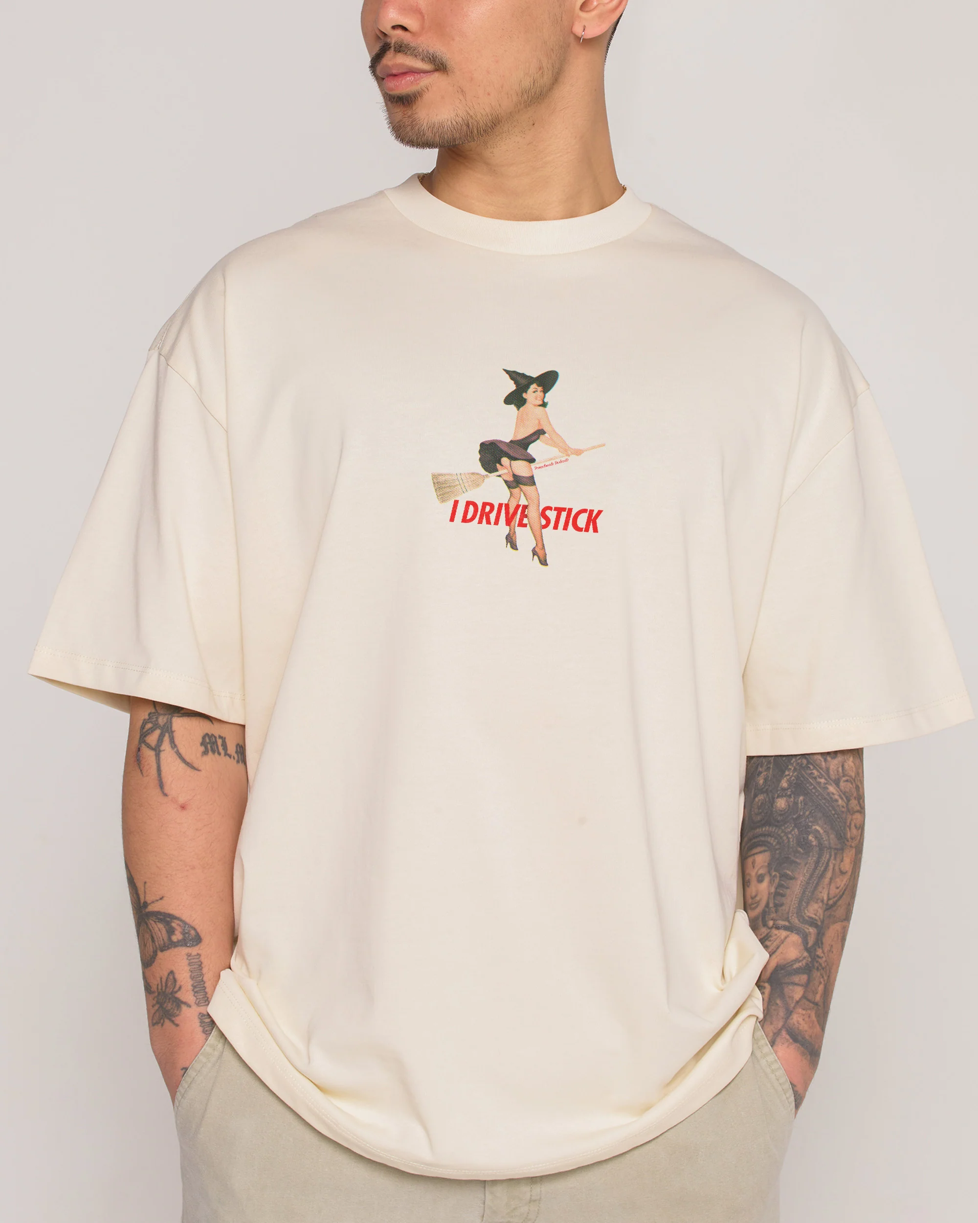 I Drive Stick Oversized Tee - Image 4