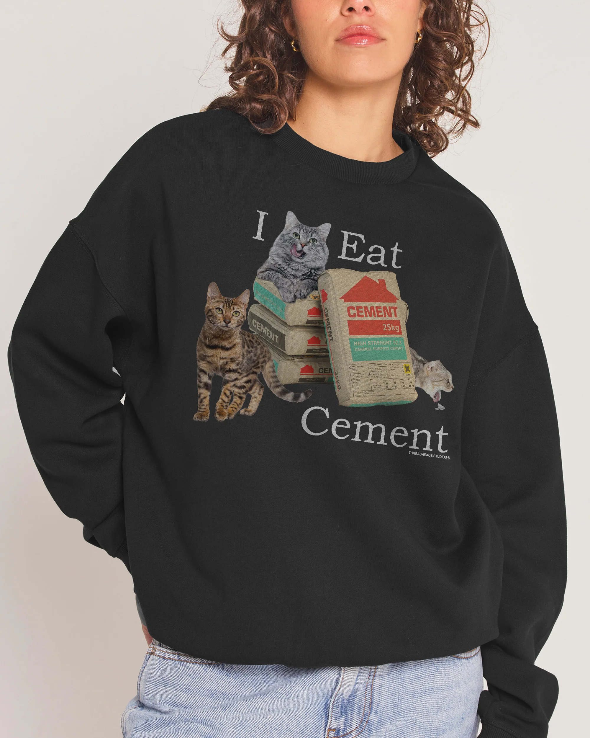 I Eat Cement Sweatshirt - Image 3
