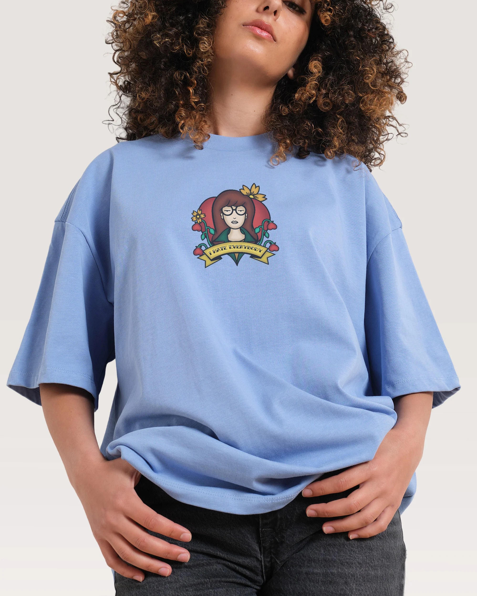I Hate Everybody Oversized Tee - Image 4