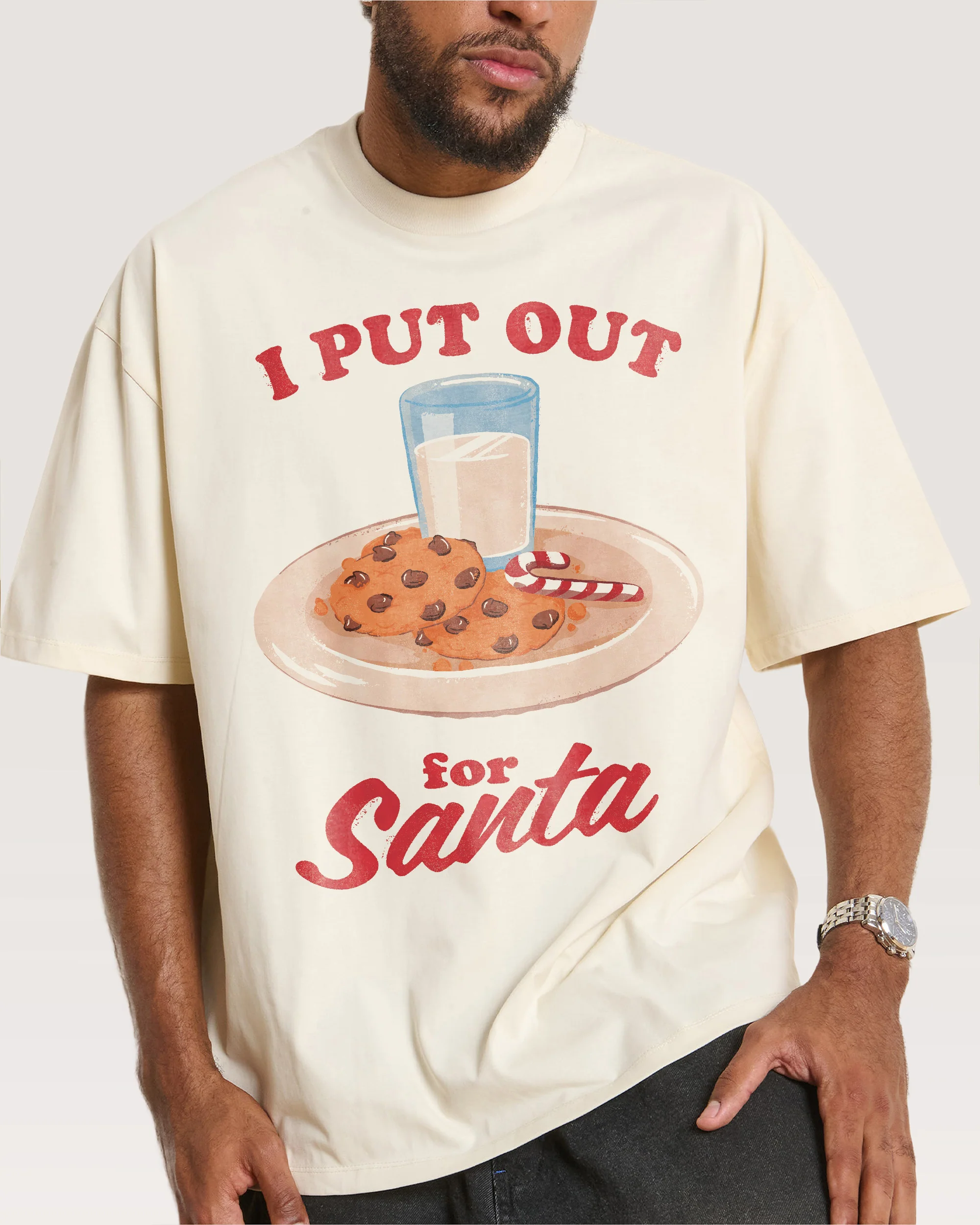 I Put Out for Santa Oversized Tee - Image 2