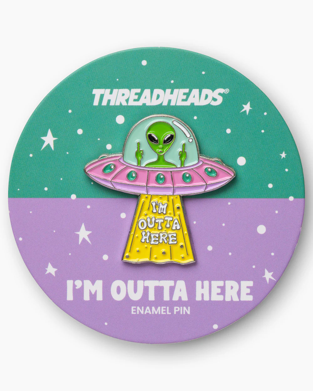I'm Outta Here Enamel Pin - Image 2