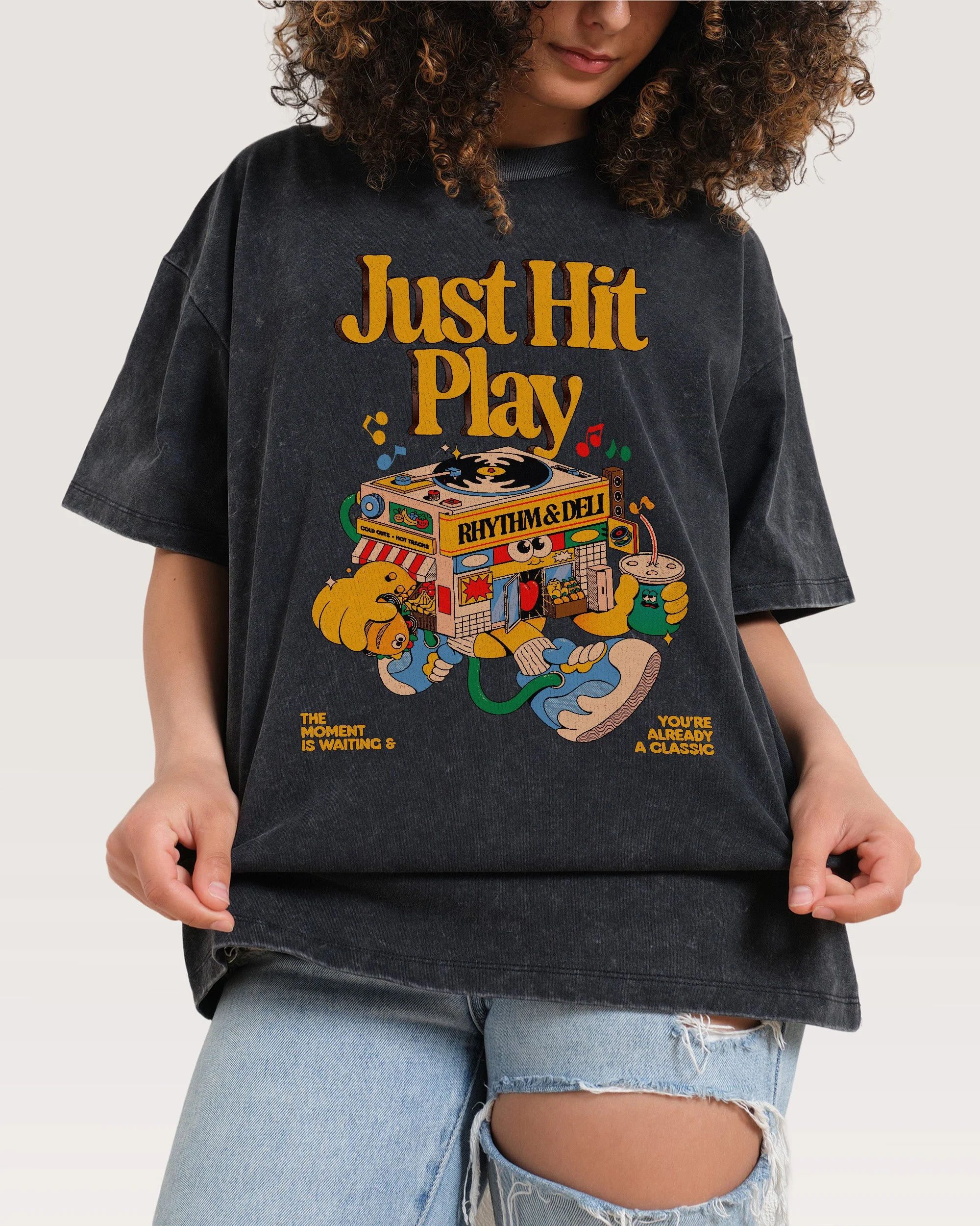 Just Hit Play Oversized Tee - Image 6