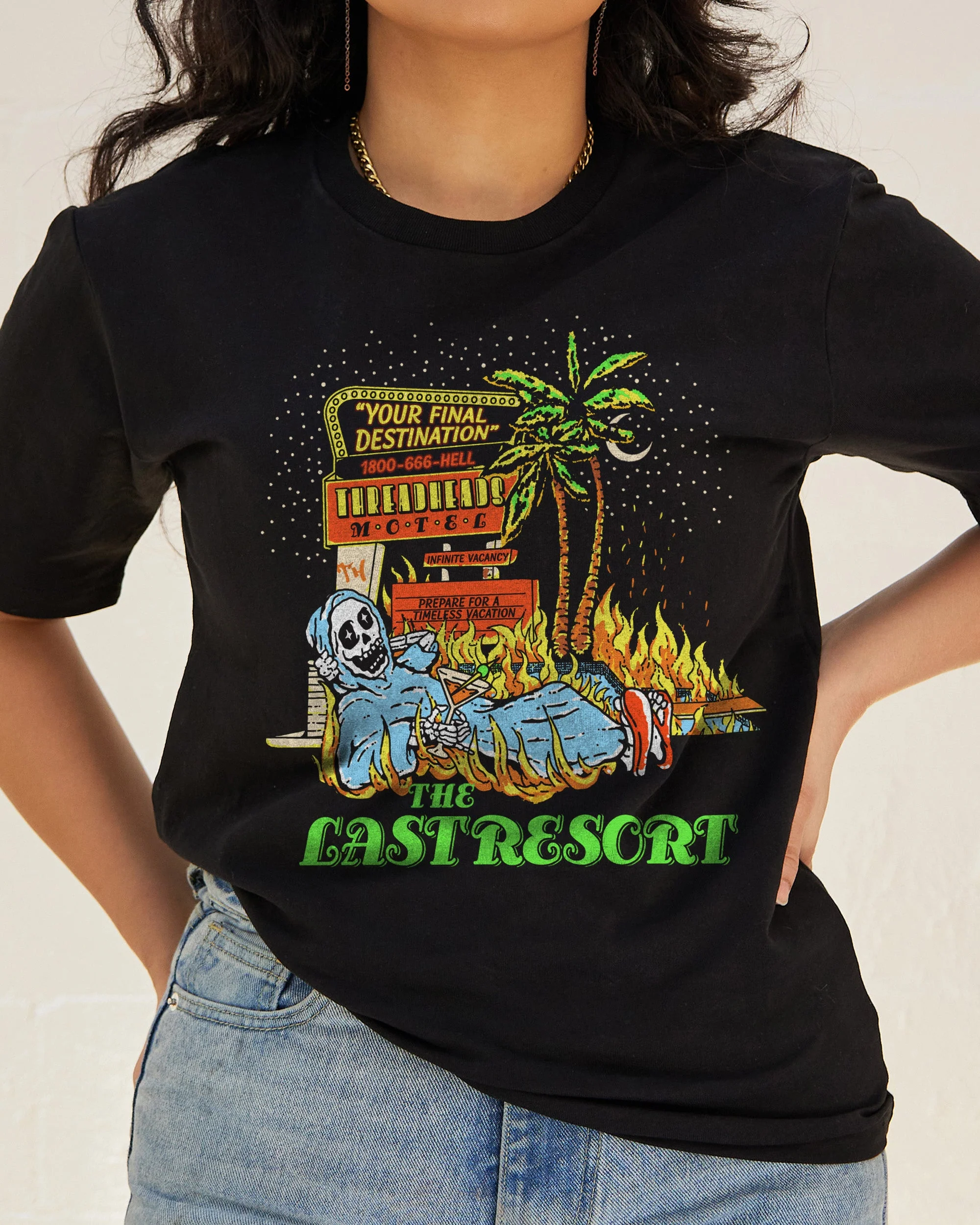 Last Resort Hotel Vacation Packages T-Shirt - Image 2